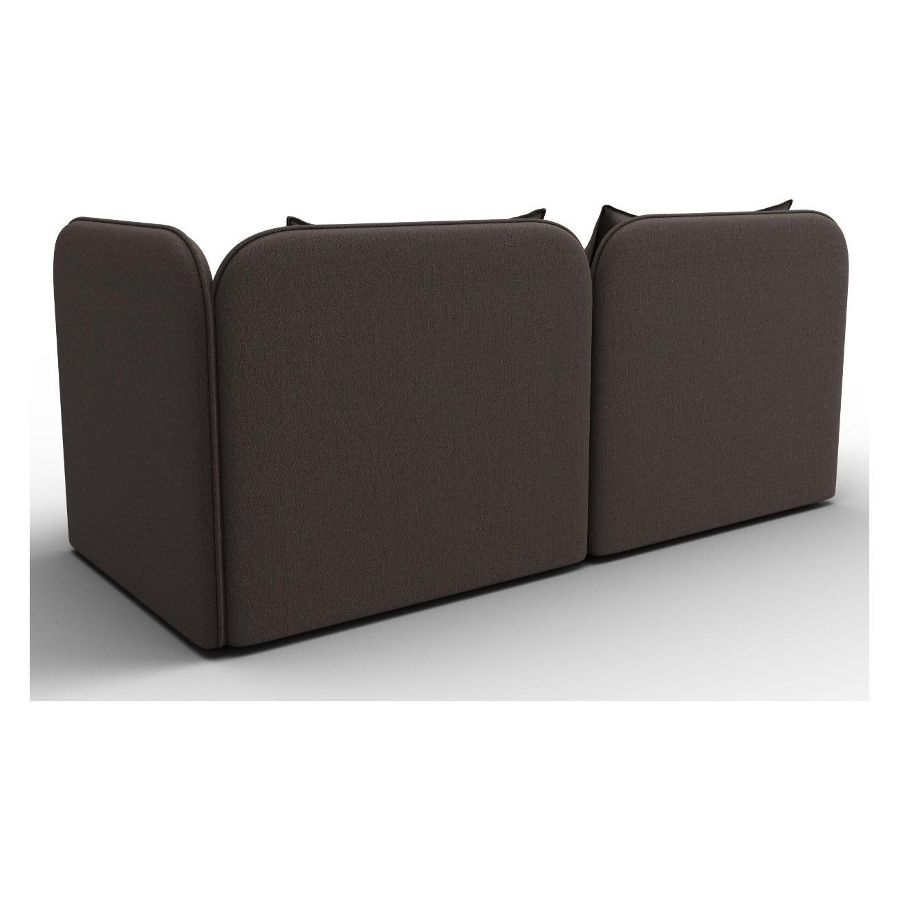 Диван Лига Диванов Лига-094 НПБ (полностью рогожка Амур 05 коричневый) 132526