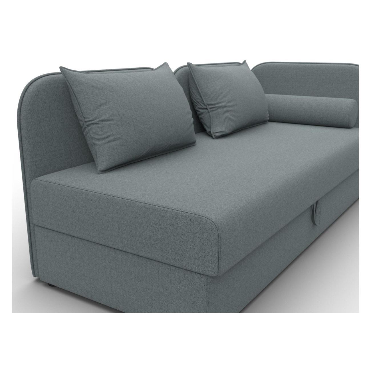 Диван Лига Диванов Лига-094 НПБ (полностью рогожка Амур 07 серый) 132527