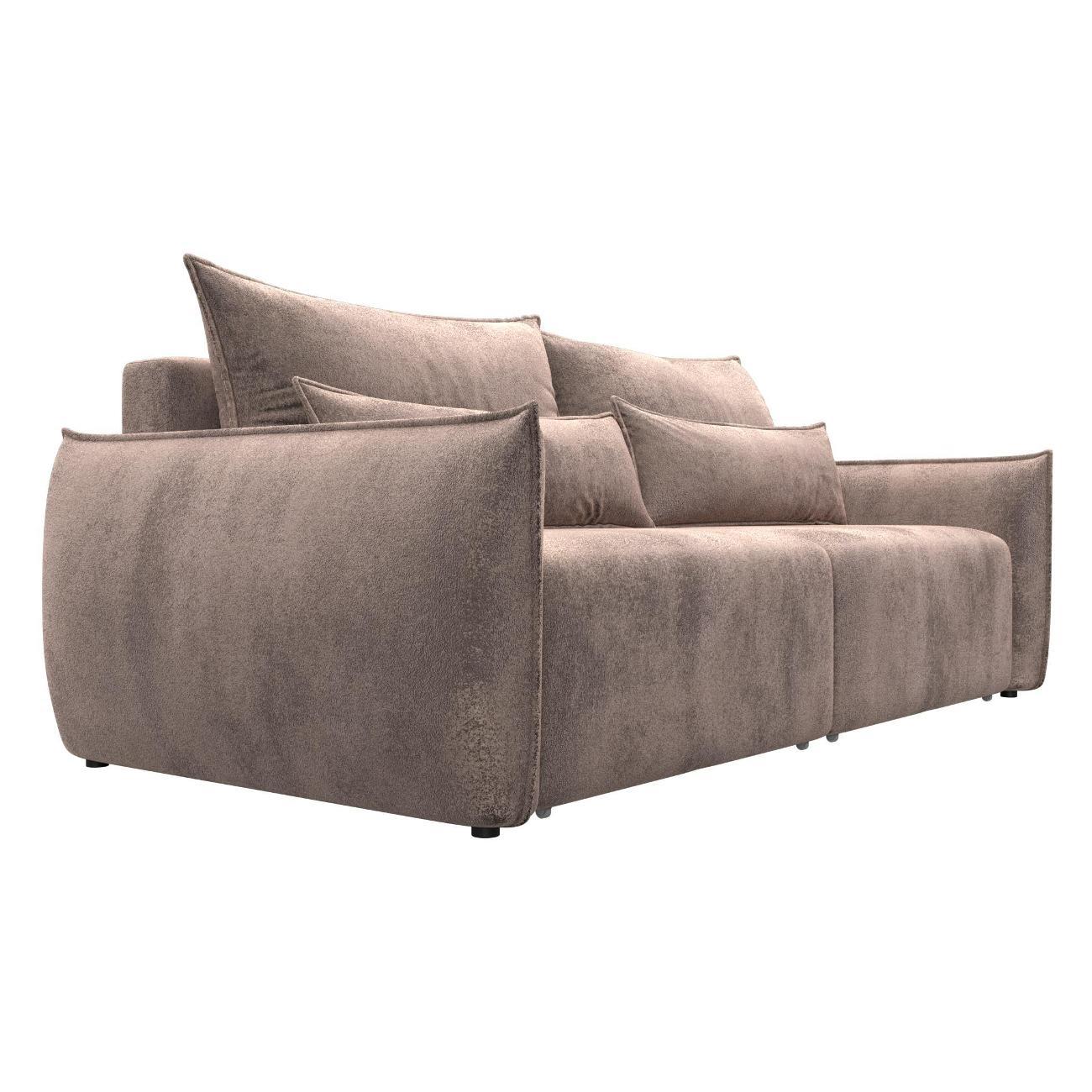 Диван Лига Диванов Лига-051 НПБ (полностью велюр TOWER 05 бежевый) 128626