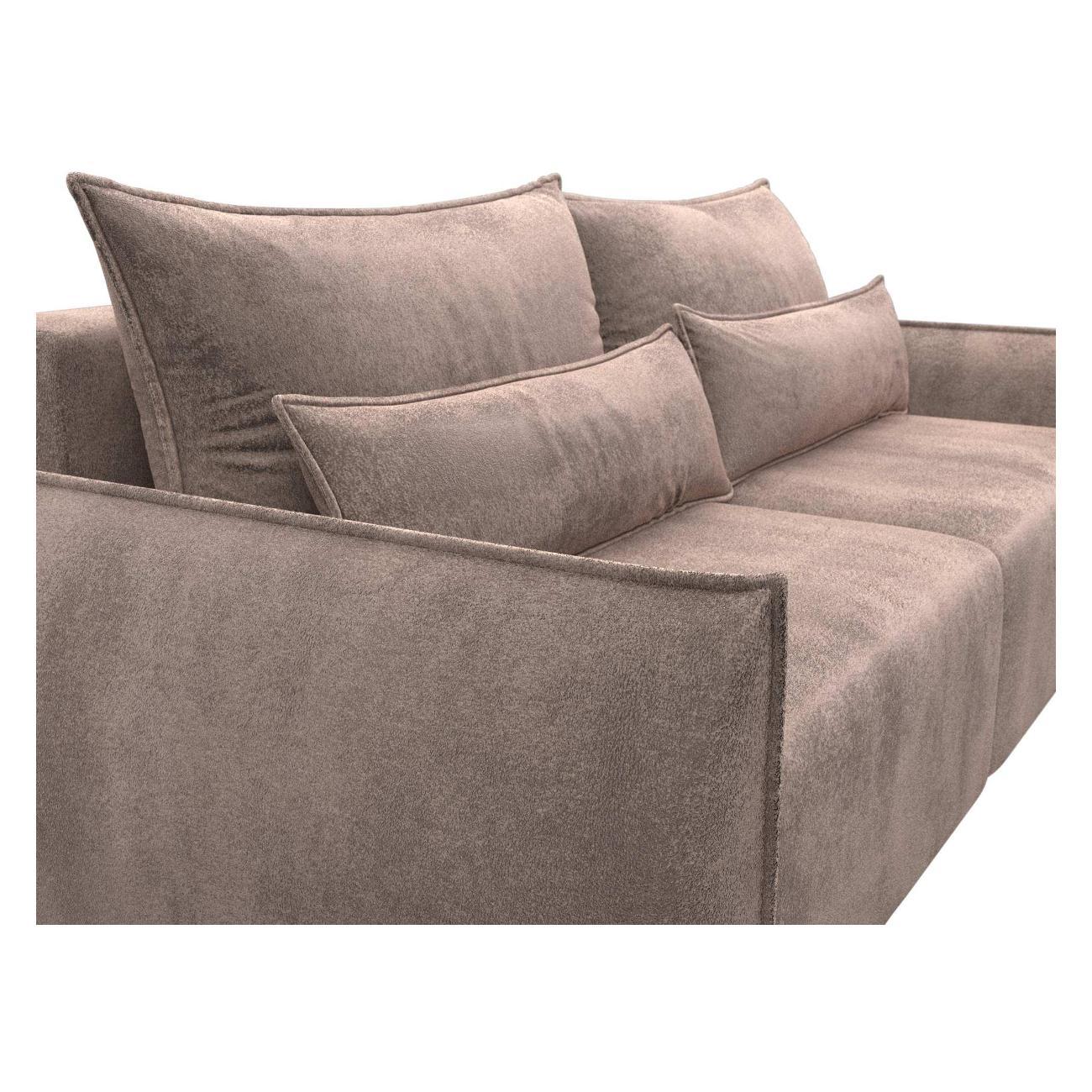 Диван Лига Диванов Лига-051 НПБ (полностью велюр TOWER 05 бежевый) 128626