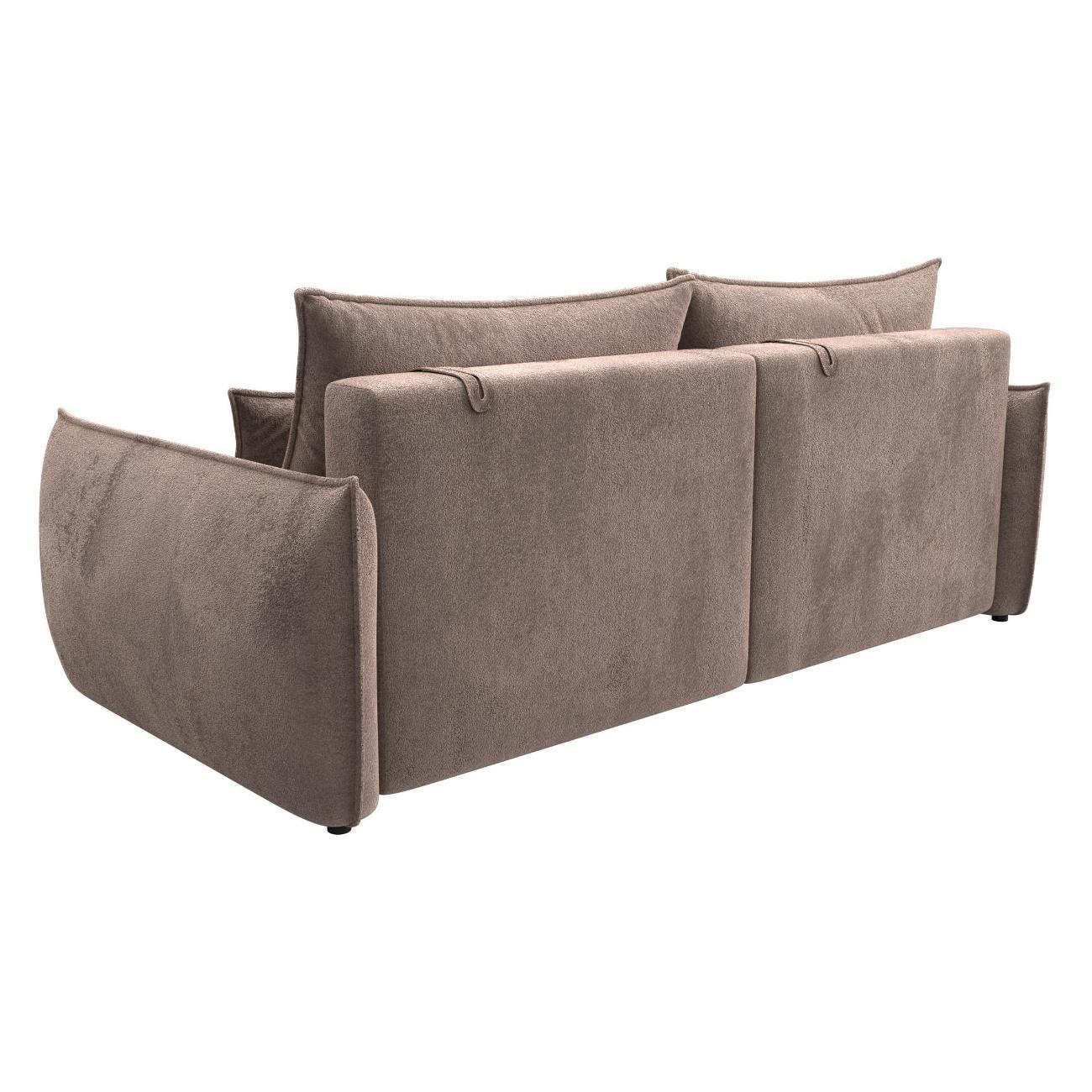 Диван Лига Диванов Лига-051 НПБ (полностью велюр TOWER 05 бежевый) 128626