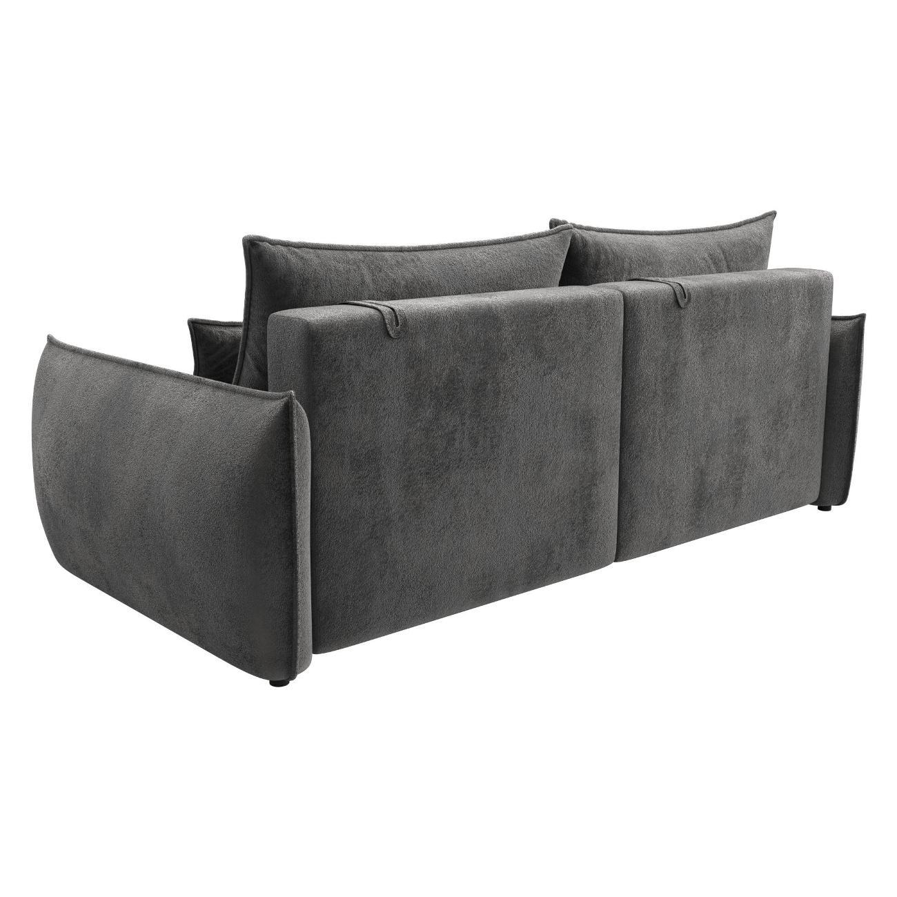 Диван Лига Диванов Лига-051 НПБ (полностью велюр TOWER 10 серый) 128628