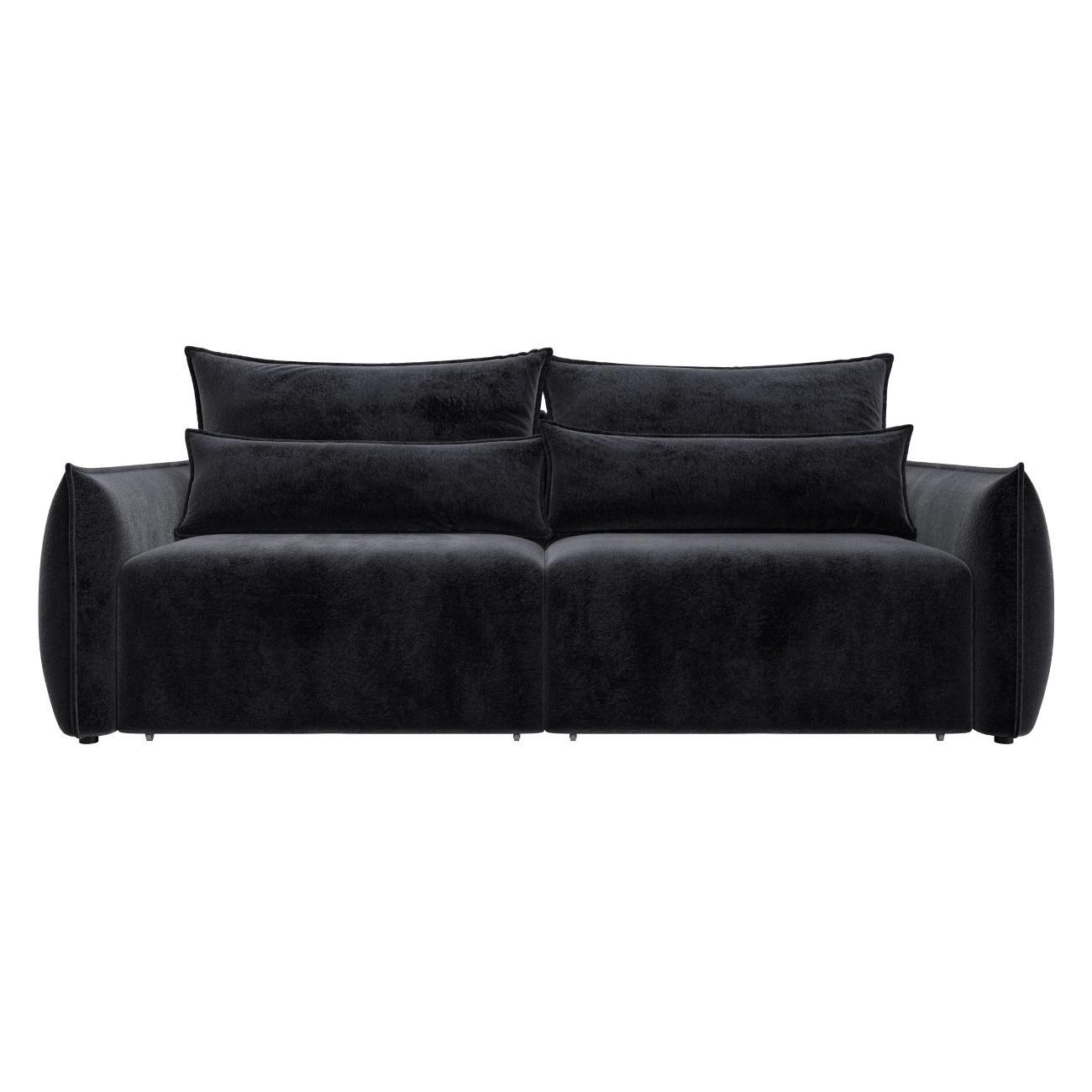 Диван Лига Диванов Лига-051 НПБ (полностью велюр TOWER 11 темно-серый) 128629