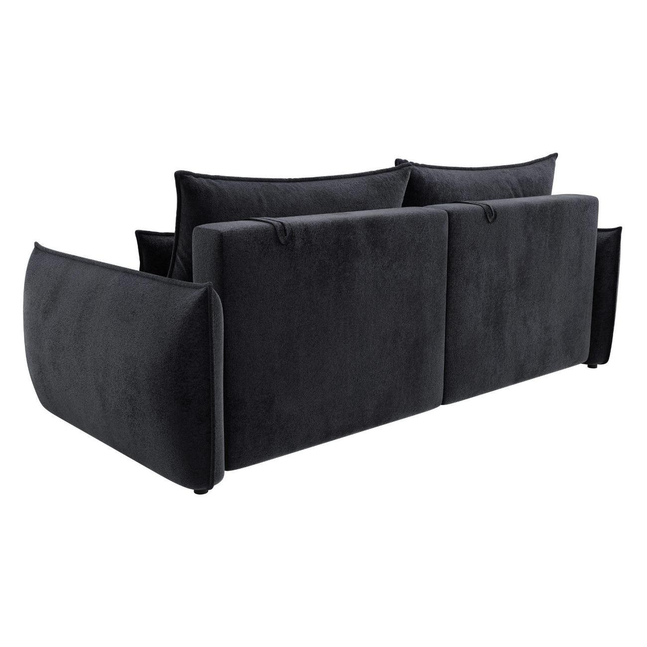 Диван Лига Диванов Лига-051 НПБ (полностью велюр TOWER 11 темно-серый) 128629