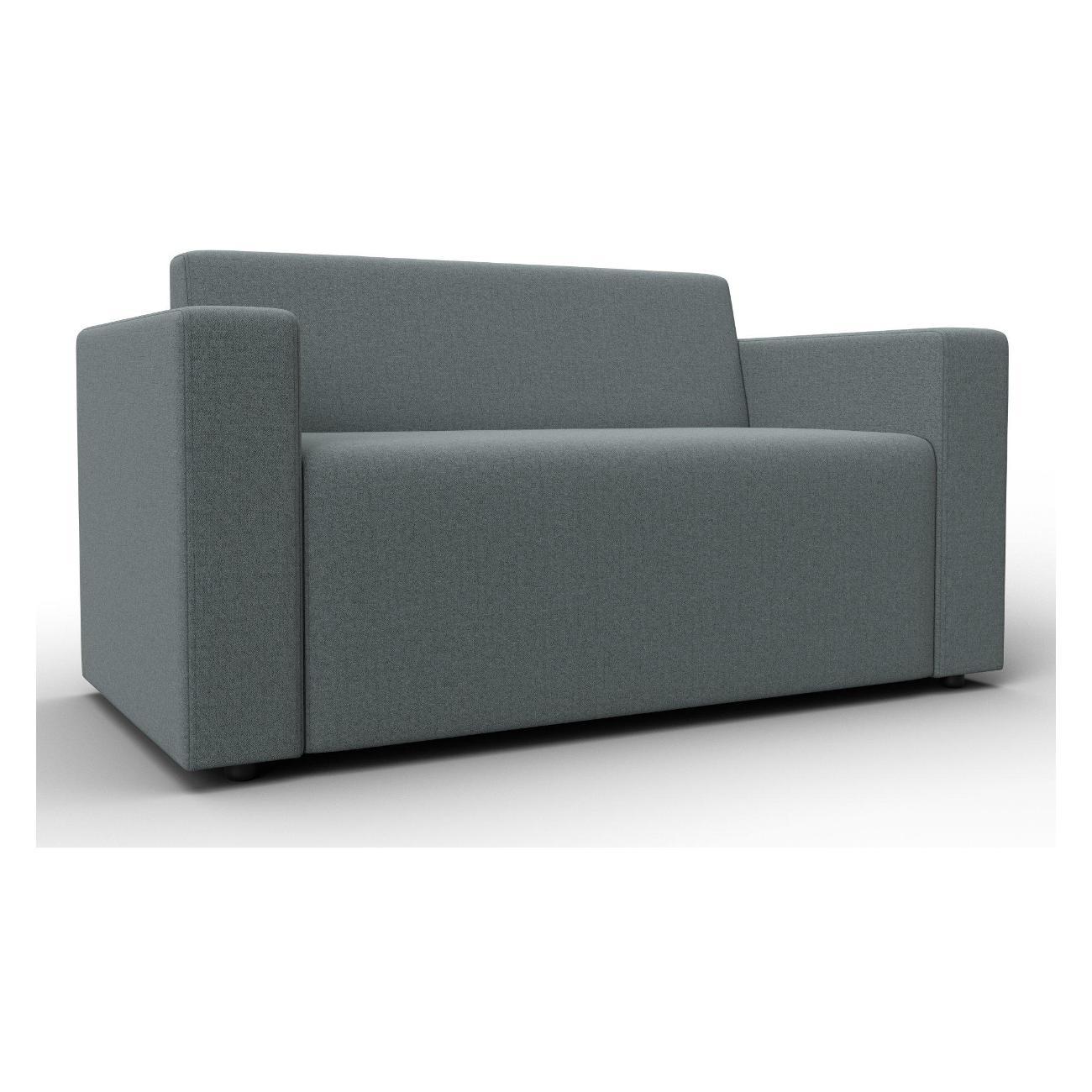 Диван Лига Диванов Лига-093 (полностью рогожка Амур 07 серый) 132453