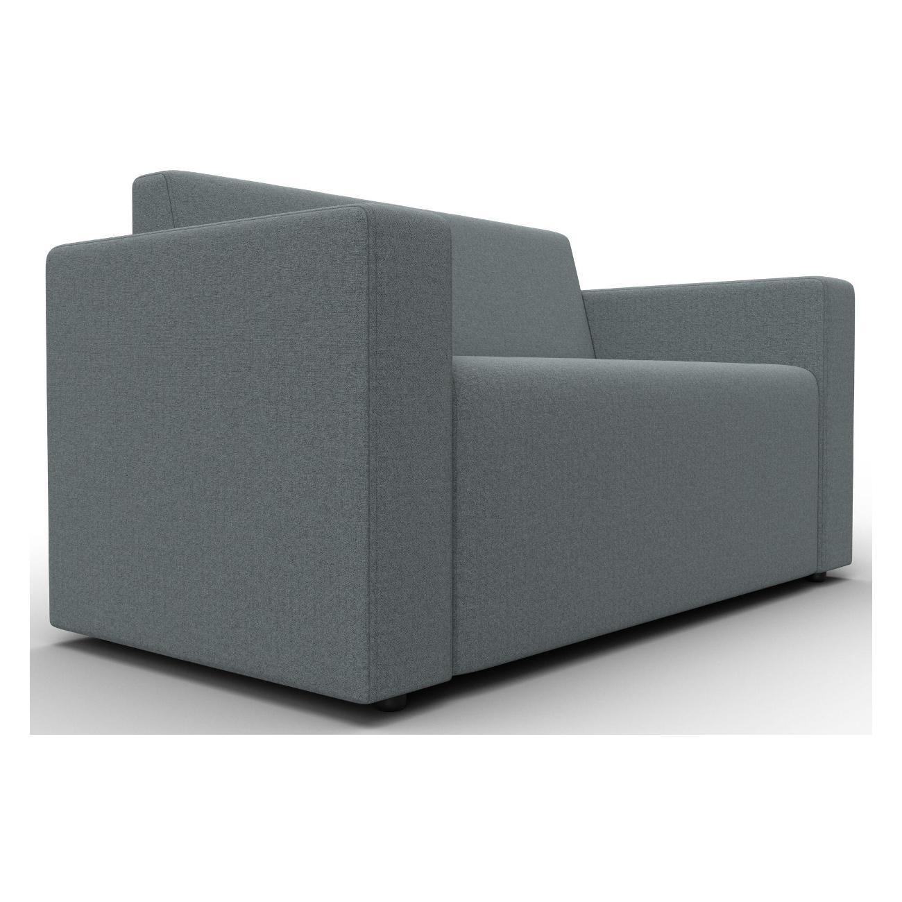 Диван Лига Диванов Лига-093 (полностью рогожка Амур 07 серый) 132453