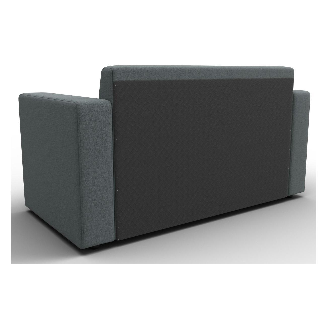 Диван Лига Диванов Лига-093 (полностью рогожка Амур 07 серый) 132453