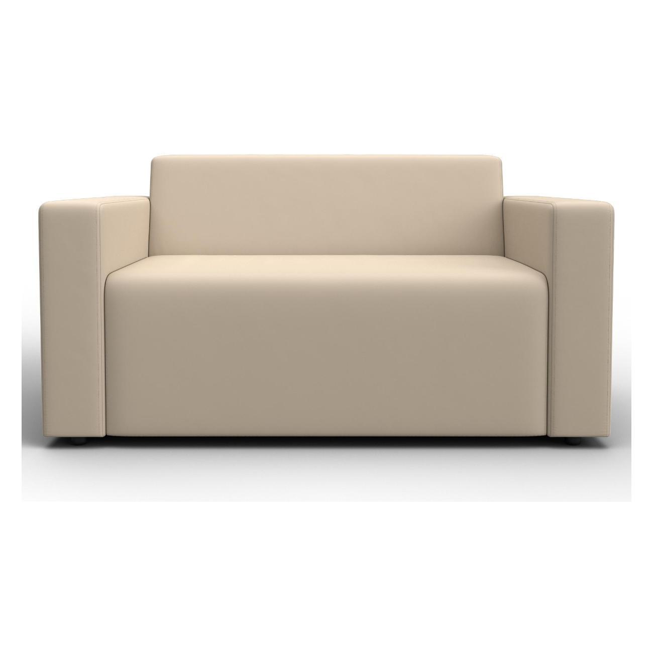 Диван Лига Диванов Лига-093 (полностью экокожа бежевый) 132456