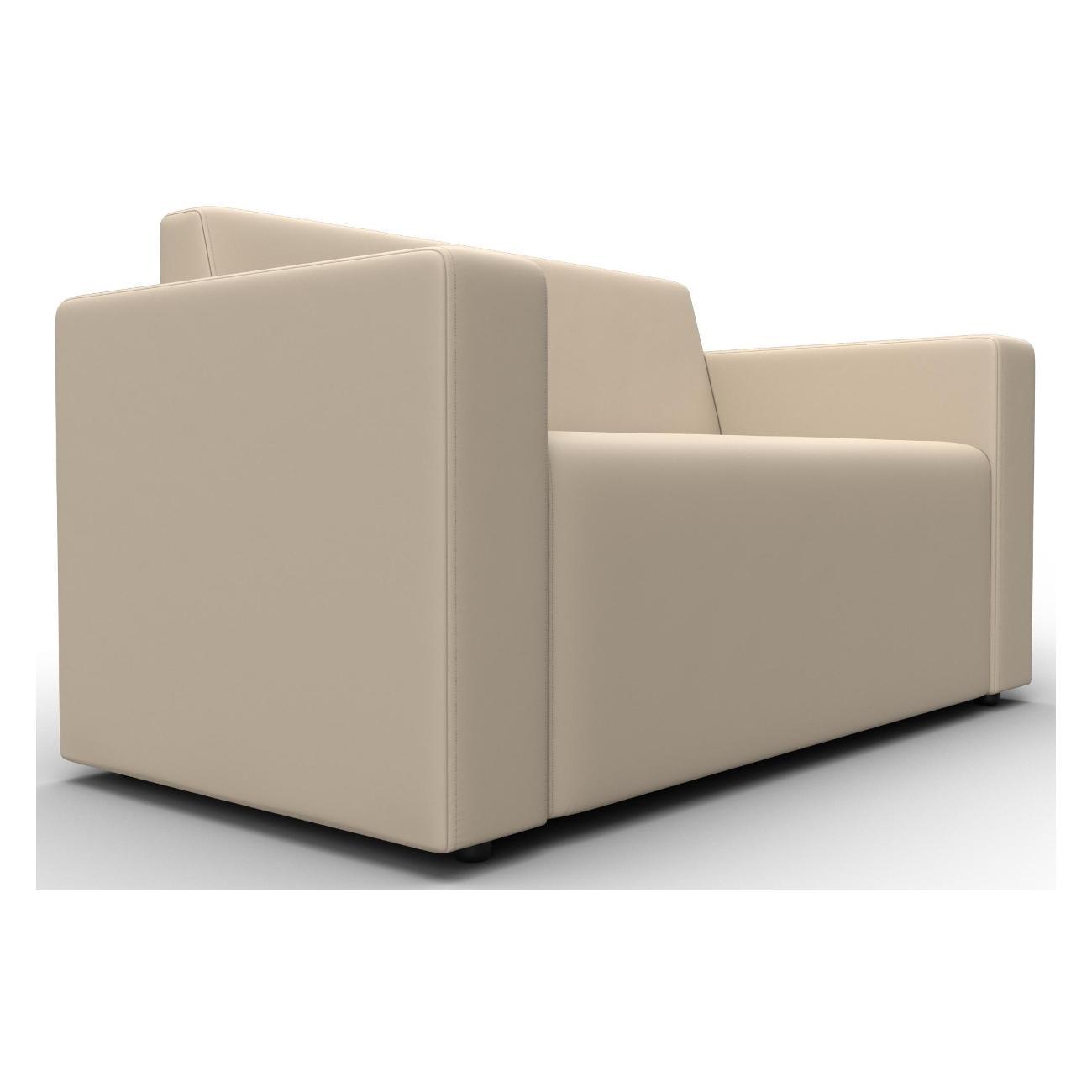 Диван Лига Диванов Лига-093 (полностью экокожа бежевый) 132456