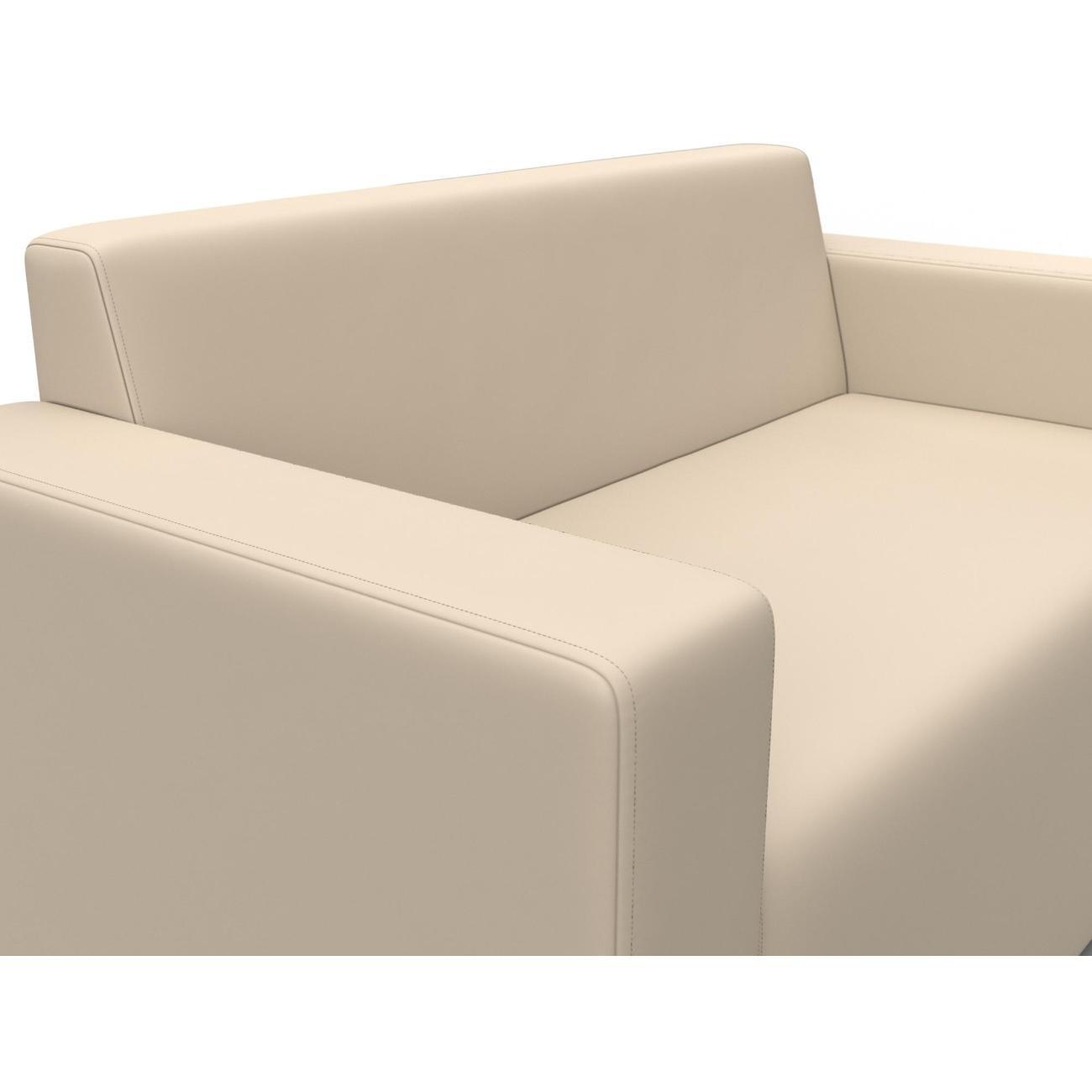 Диван Лига Диванов Лига-093 (полностью экокожа бежевый) 132456