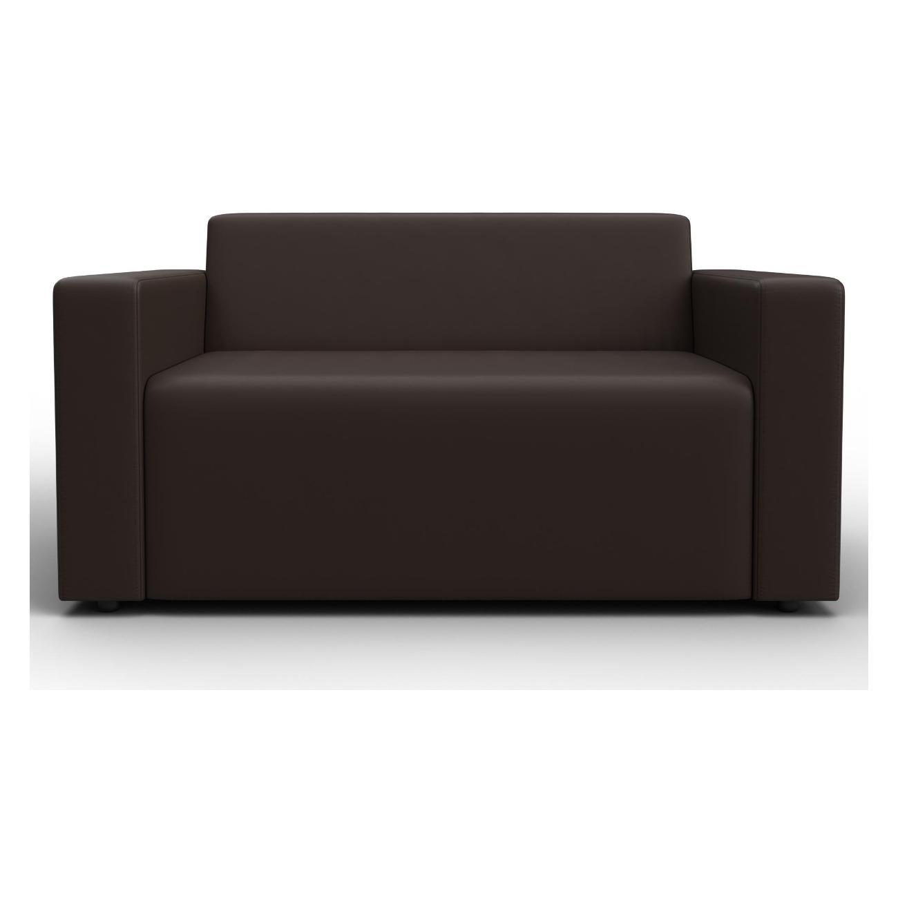 Диван Лига Диванов Лига-093 (полностью экокожа коричневый) 132457