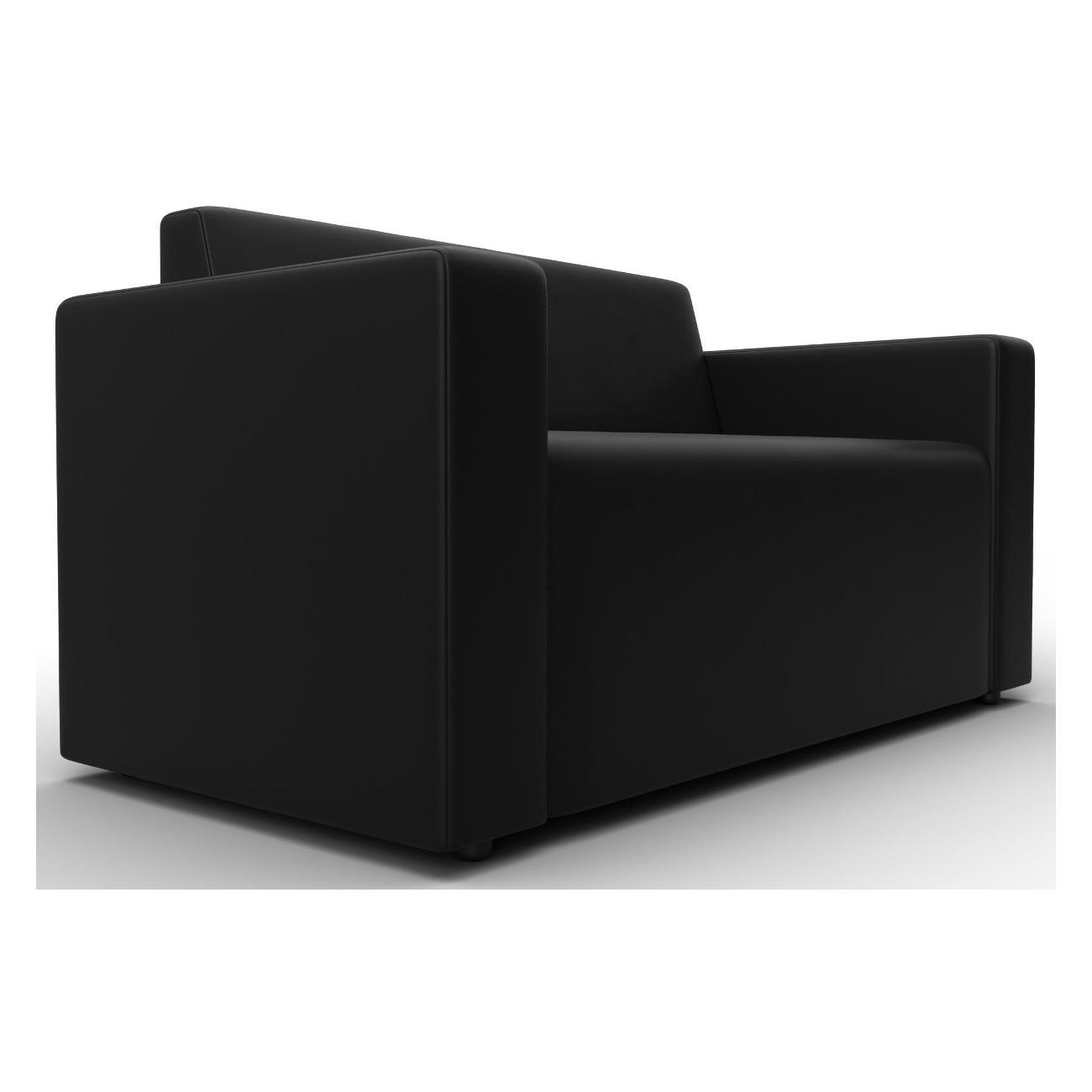 Диван Лига Диванов Лига-093 (полностью экокожа черный) 132458