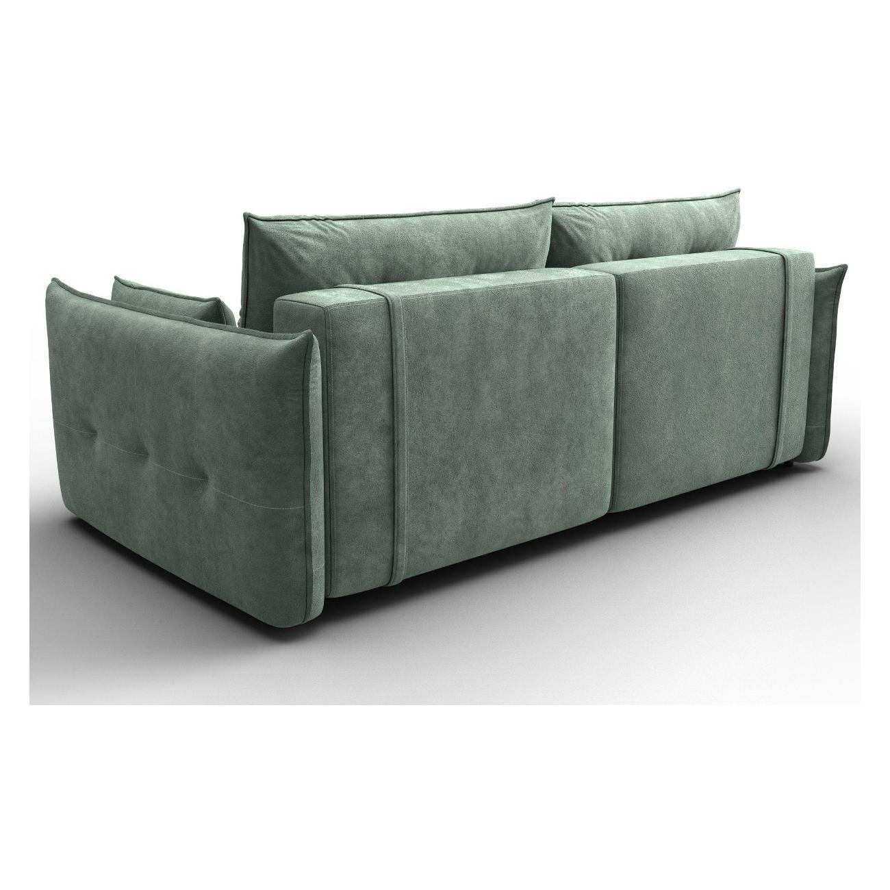 Диван Лига Диванов Лига-100 НПБ (полностью велюр BRUT 08 зеленый) 133644