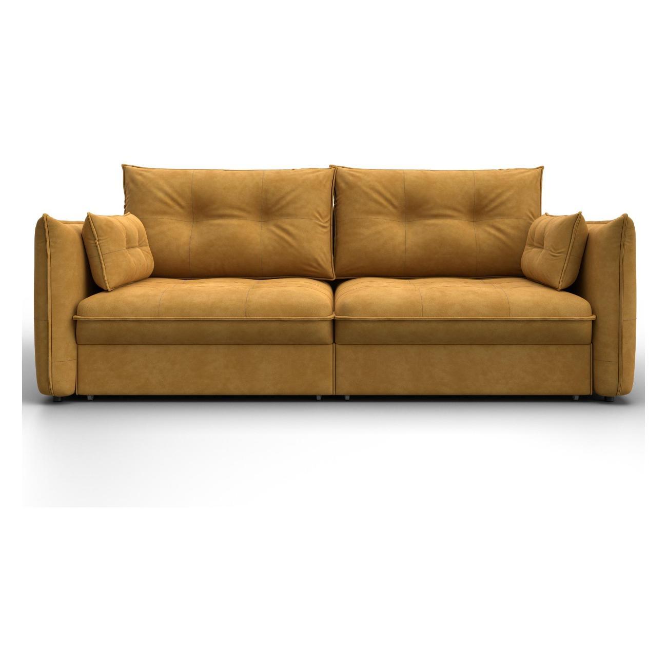 Диван Лига Диванов Лига-100 НПБ (полностью велюр BRUT 10 желтый) 133642