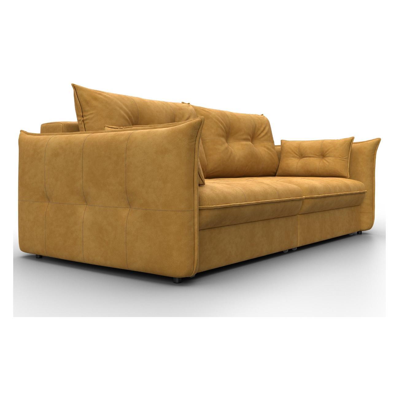 Диван Лига Диванов Лига-100 НПБ (полностью велюр BRUT 10 желтый) 133642