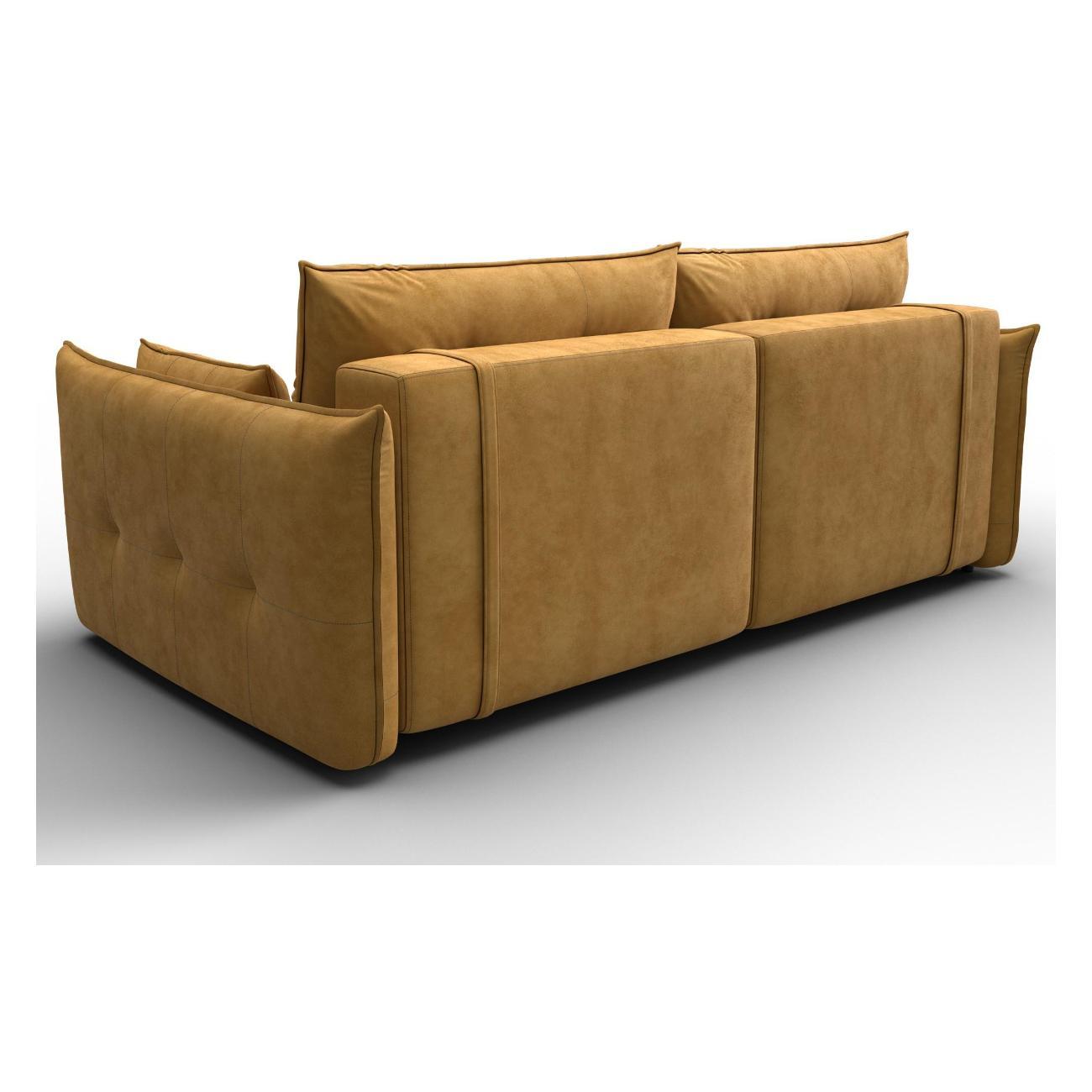 Диван Лига Диванов Лига-100 НПБ (полностью велюр BRUT 10 желтый) 133642