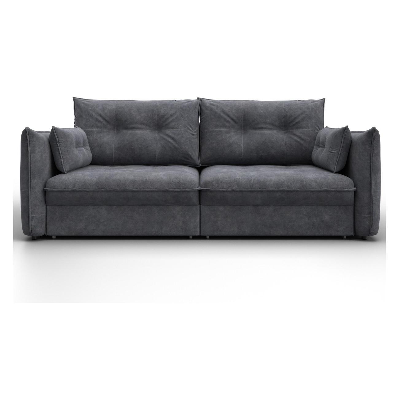 Диван Лига Диванов Лига-100 НПБ (полностью велюр BRUT 16 темно-серый) 133643