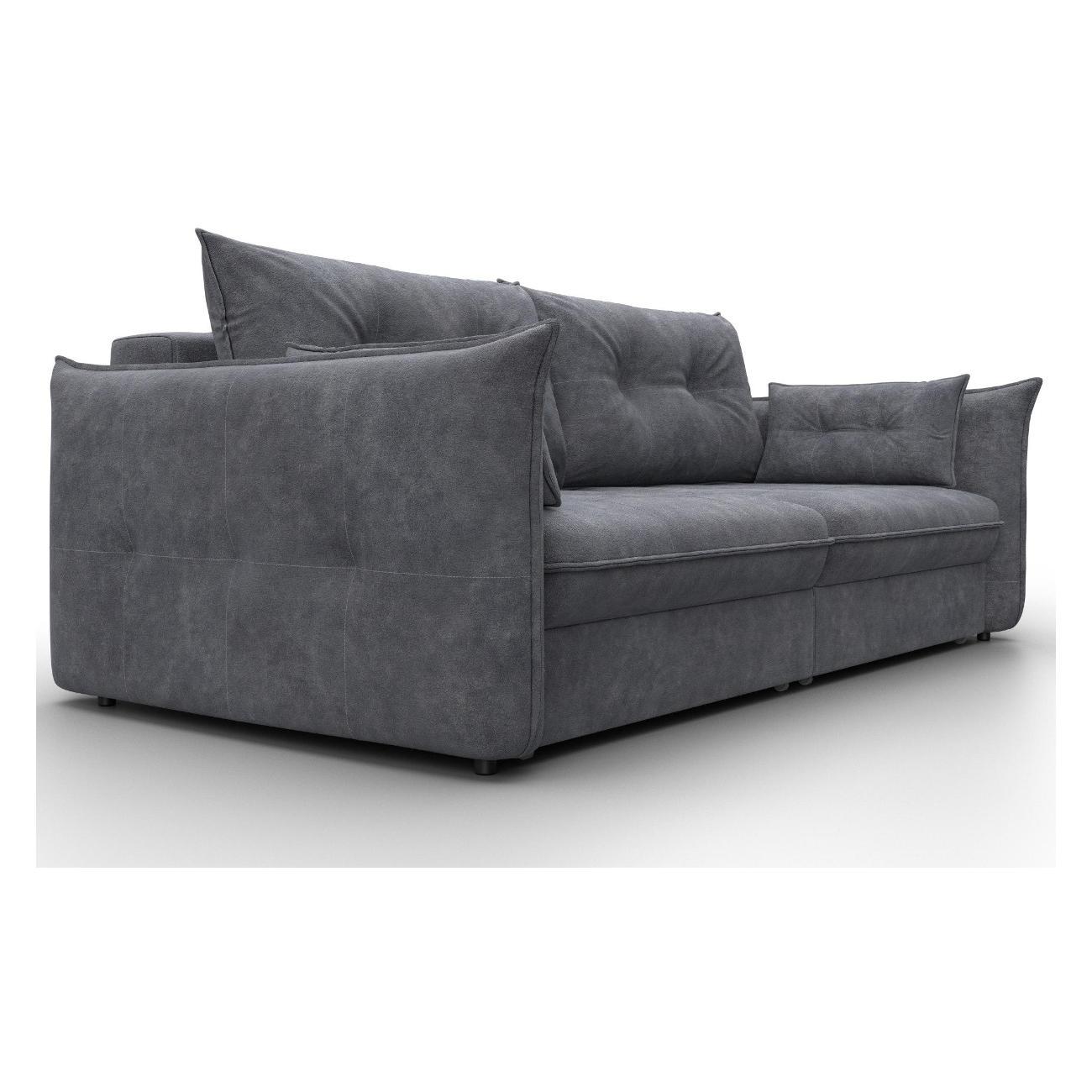 Диван Лига Диванов Лига-100 НПБ (полностью велюр BRUT 16 темно-серый) 133643