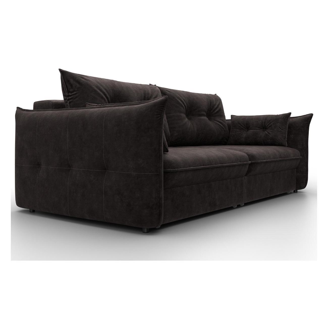 Диван Лига Диванов Лига-100 НПБ (полностью велюр BRUT 17 коричневый) 133646