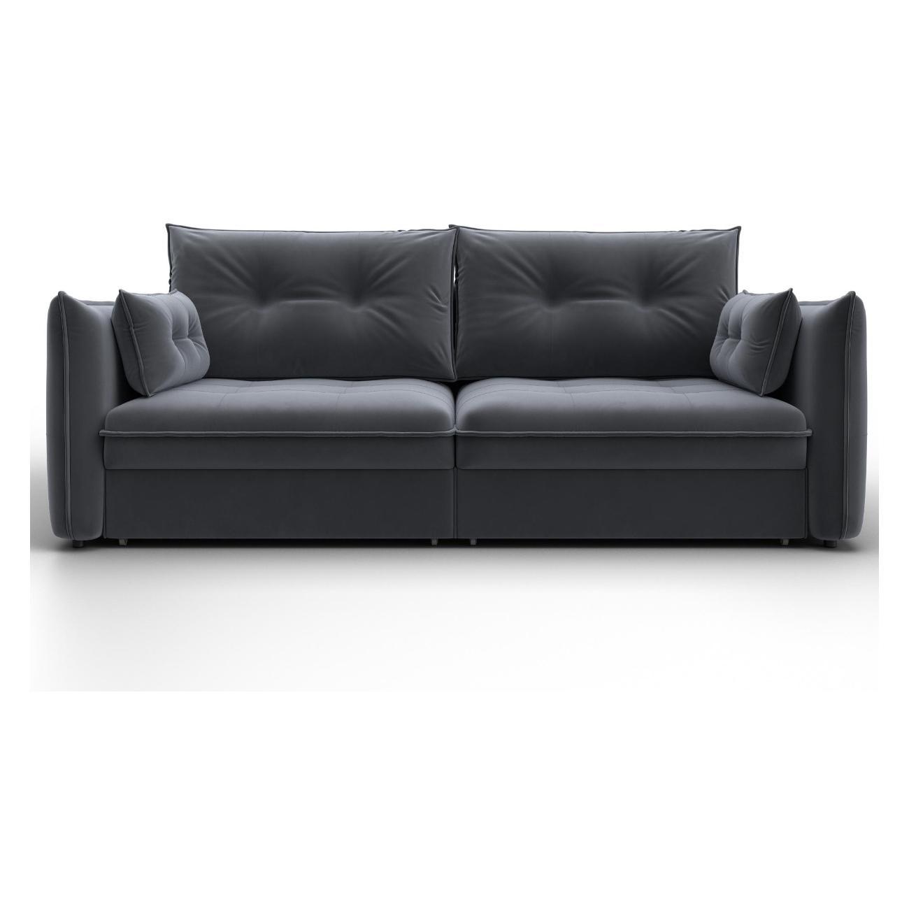 Диван Лига Диванов Лига-100 НПБ (полностью велюр SEVEN 17 серый) 133650