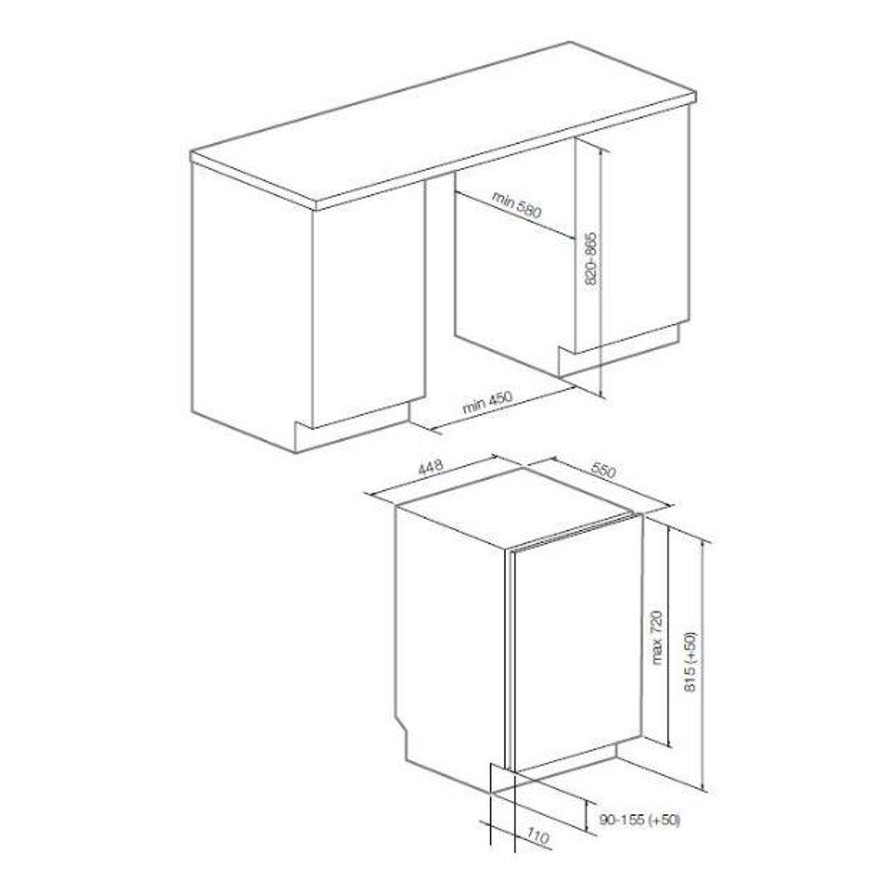 Встраиваемая посудомоечная машина Graude VG 45.1