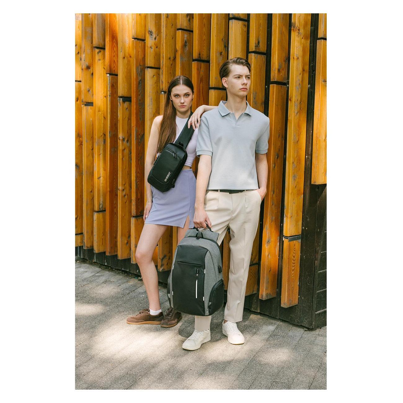 Рюкзак HEIKKI OUTLOOK Cерый 46x32x16см