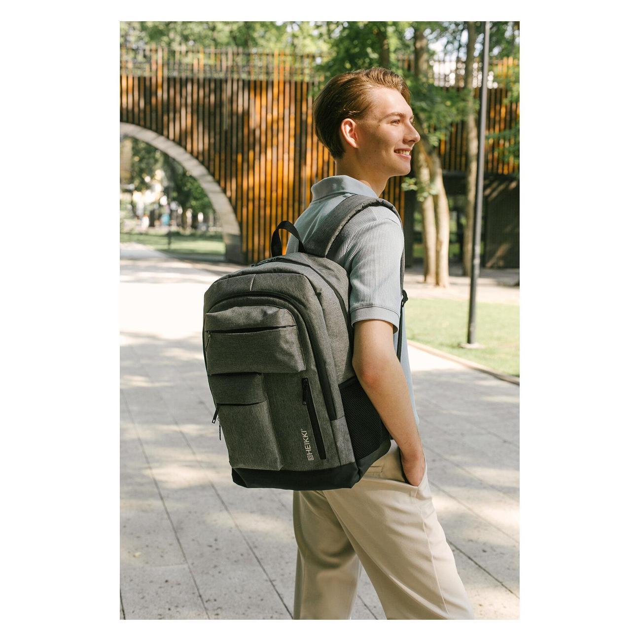 Рюкзак HEIKKI CONCORDANCE Серый 47x32x15см