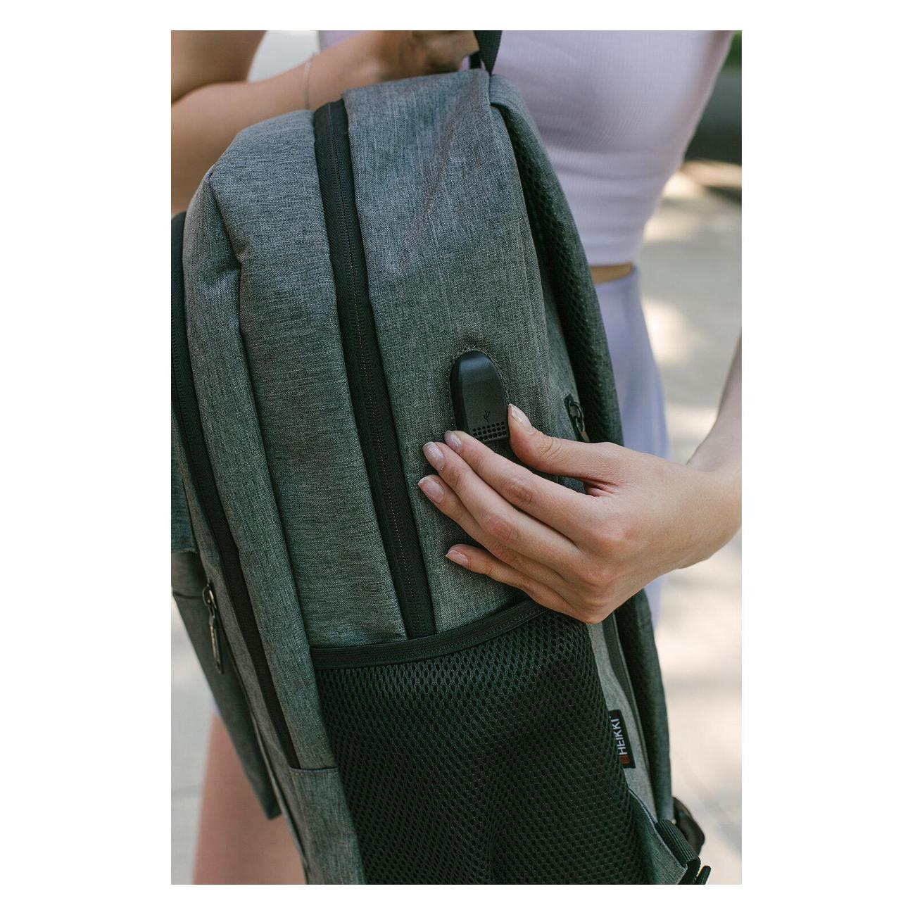 Рюкзак HEIKKI CONCORDANCE Серый 47x32x15см