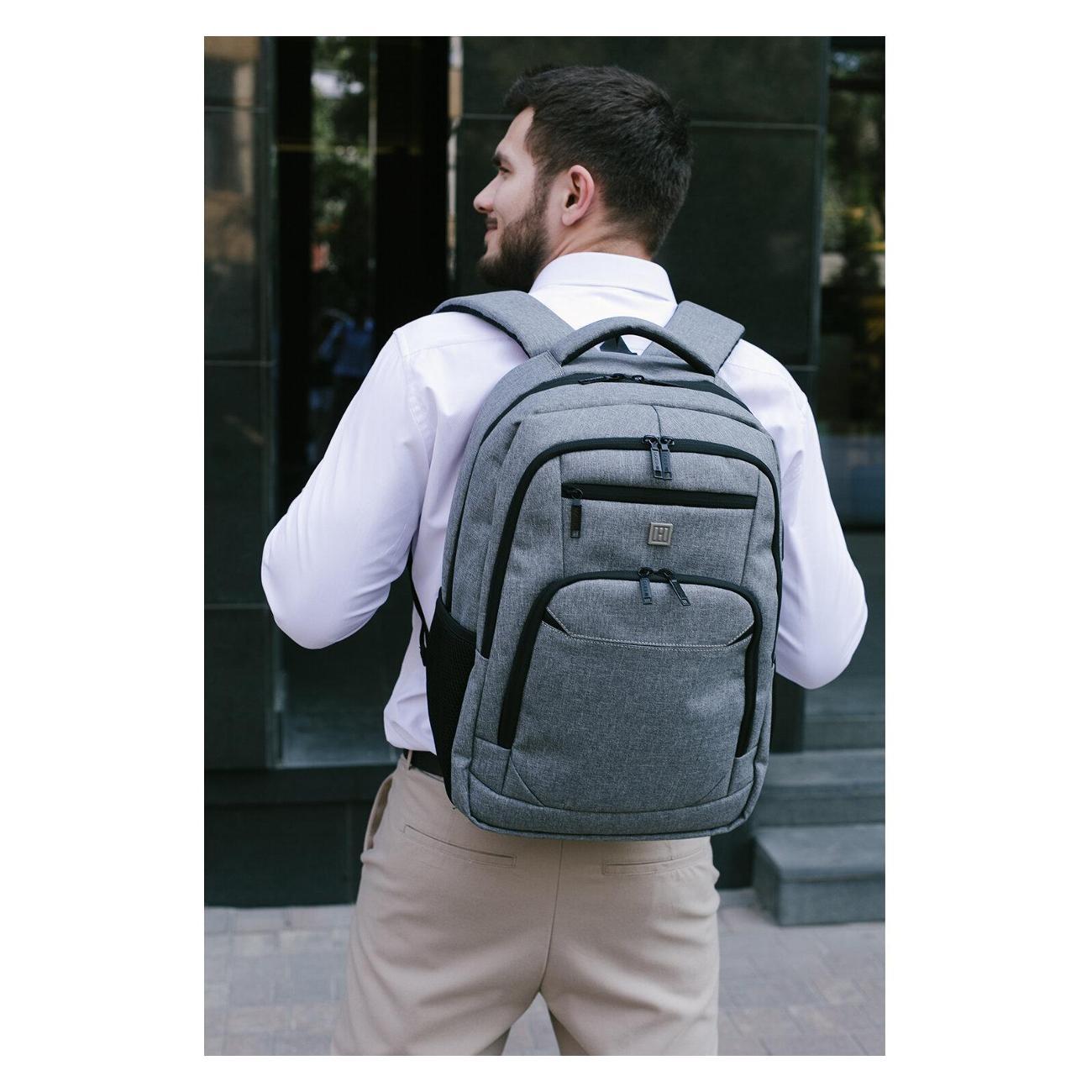 Рюкзак HEIKKI SECURE Серый 46x31x19см