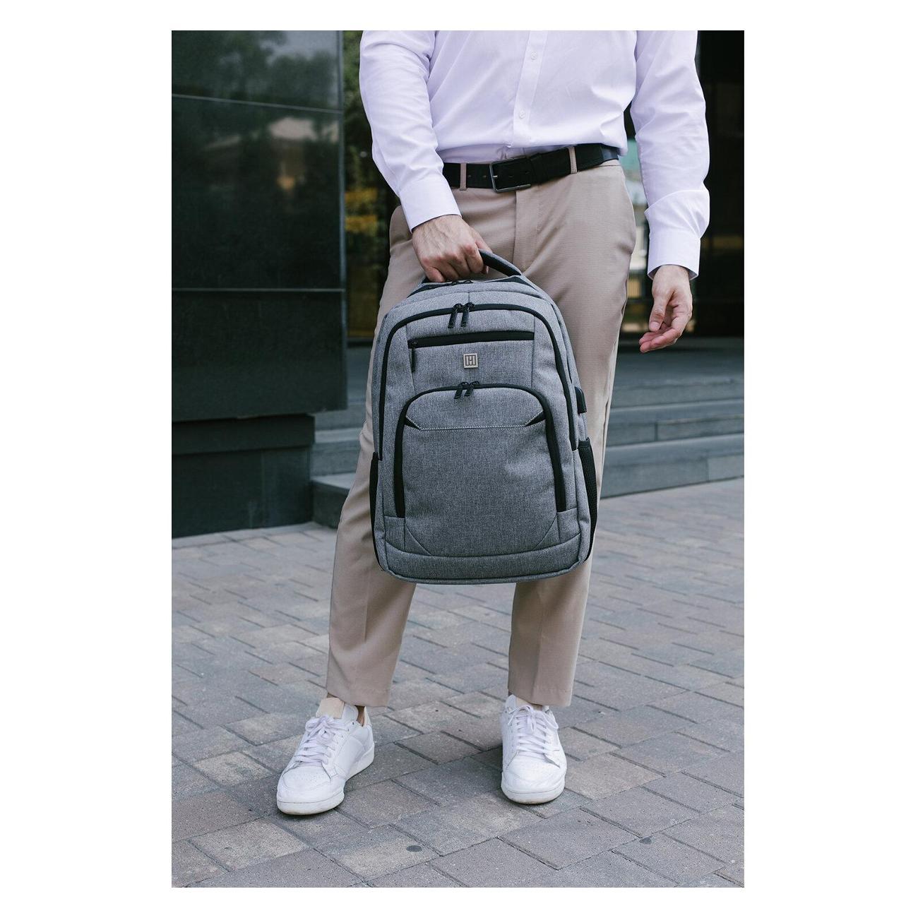 Рюкзак HEIKKI SECURE Серый 46x31x19см