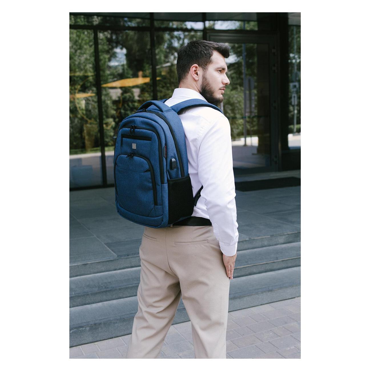 Рюкзак HEIKKI SECURE Синий 46x31x19см