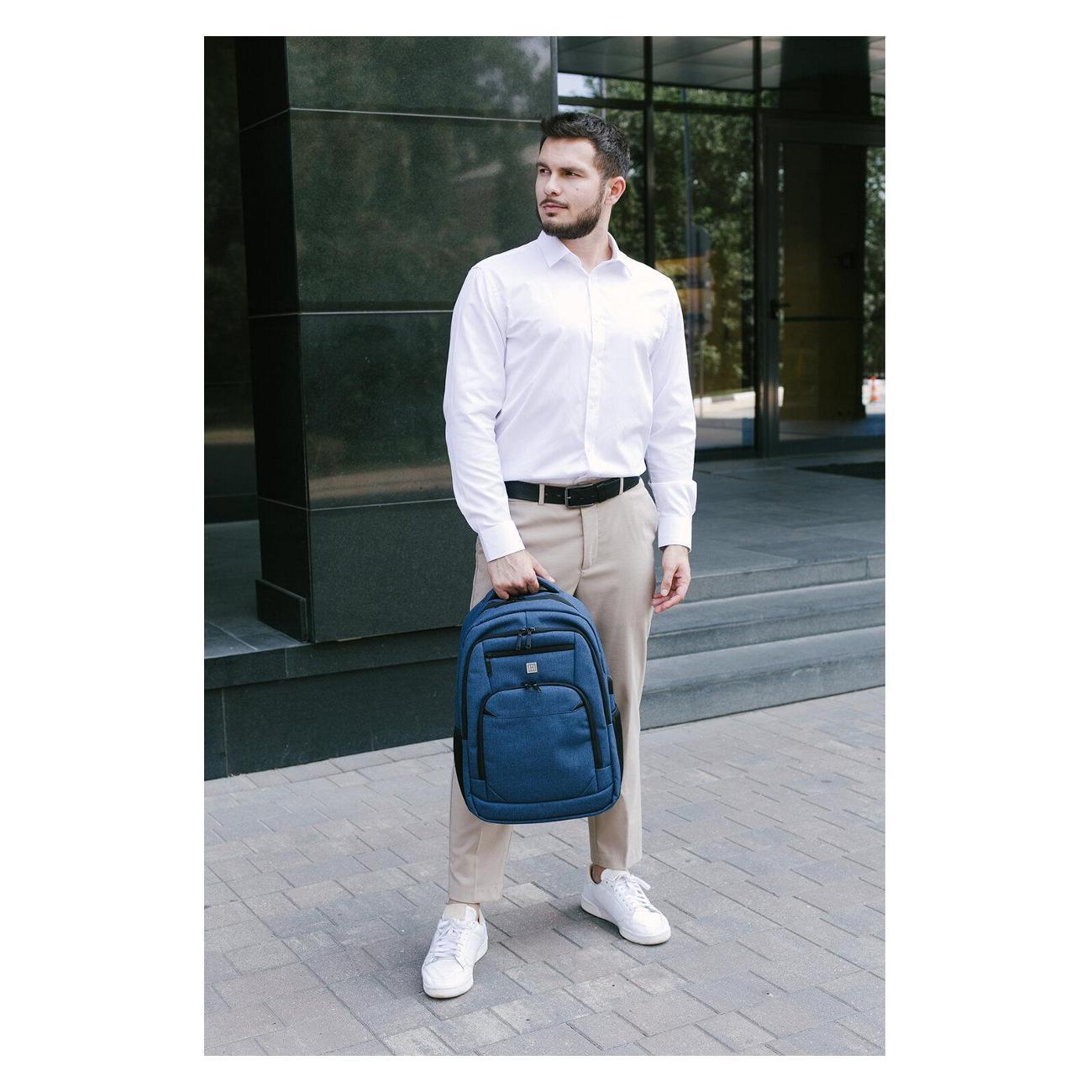 Рюкзак HEIKKI SECURE Синий 46x31x19см