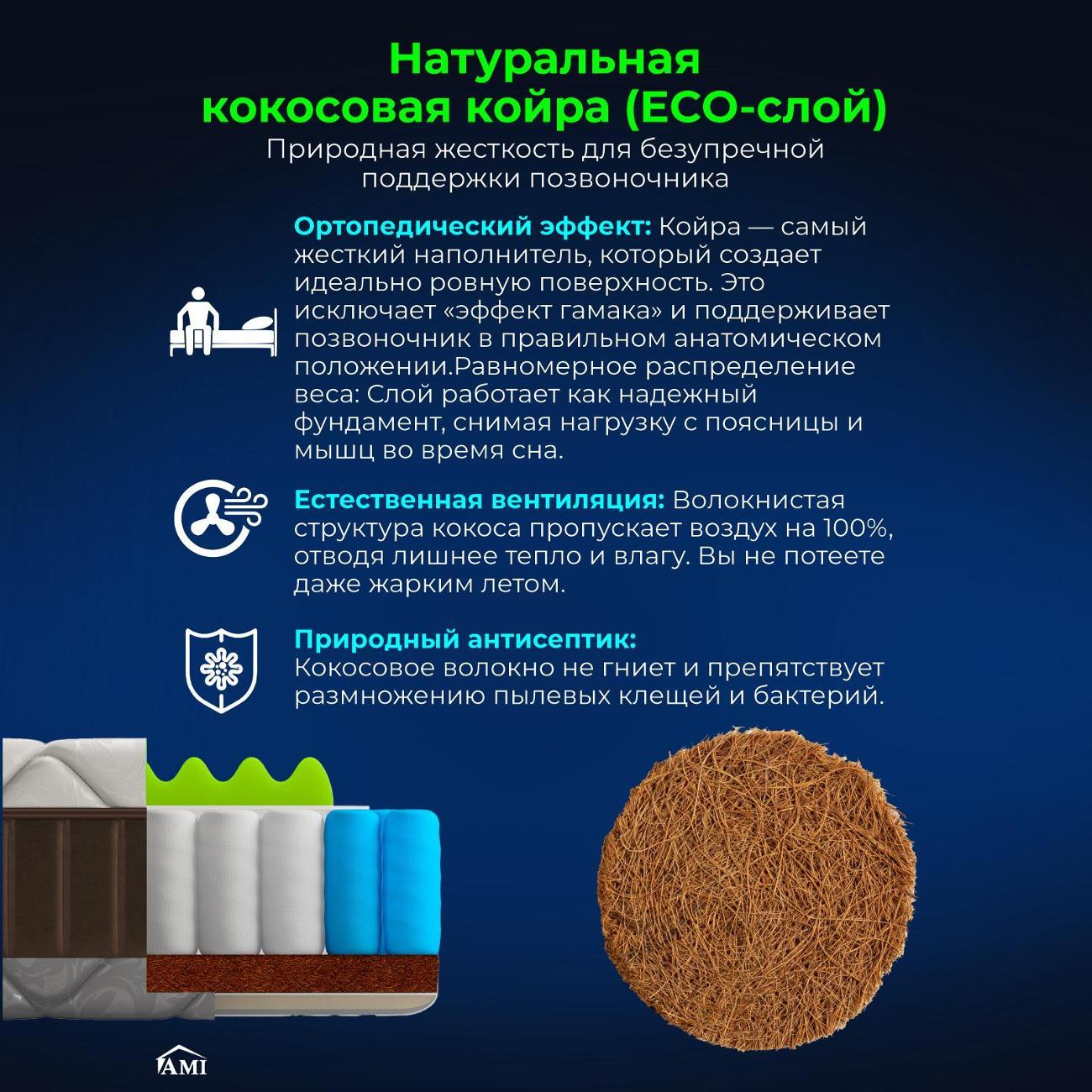 Матрас Ami Империал 90x190 (скрутка)