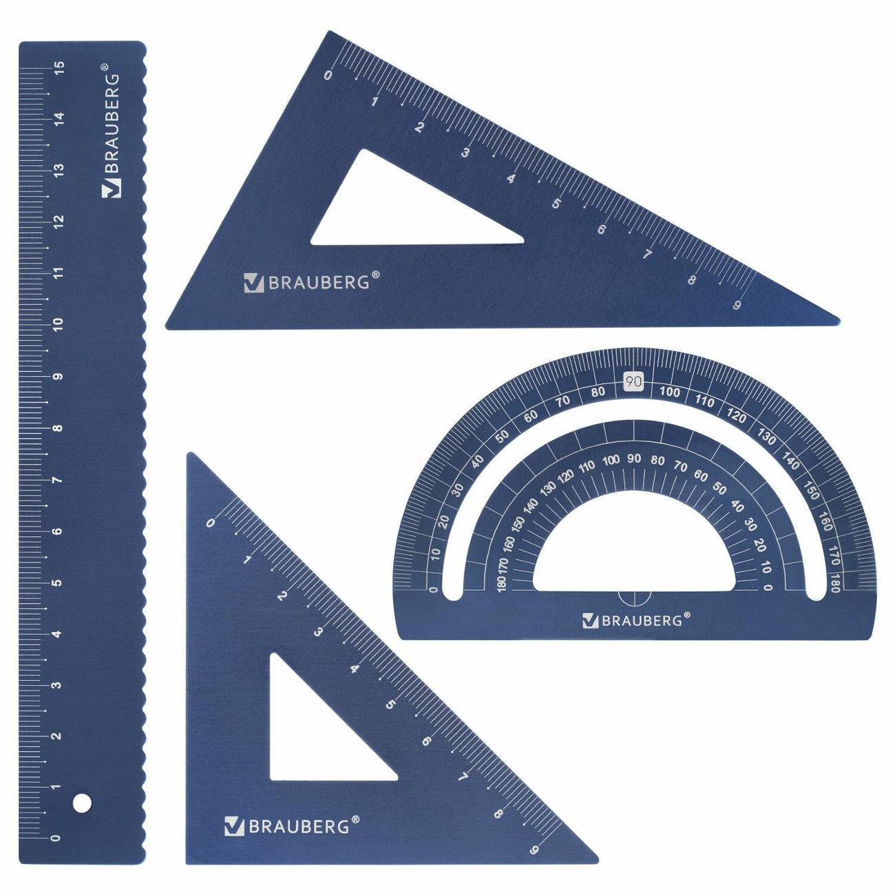 Линейка для черчения Brauberg 210816