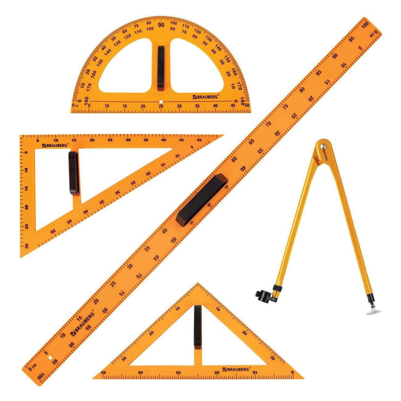 Линейка для черчения Brauberg 210872