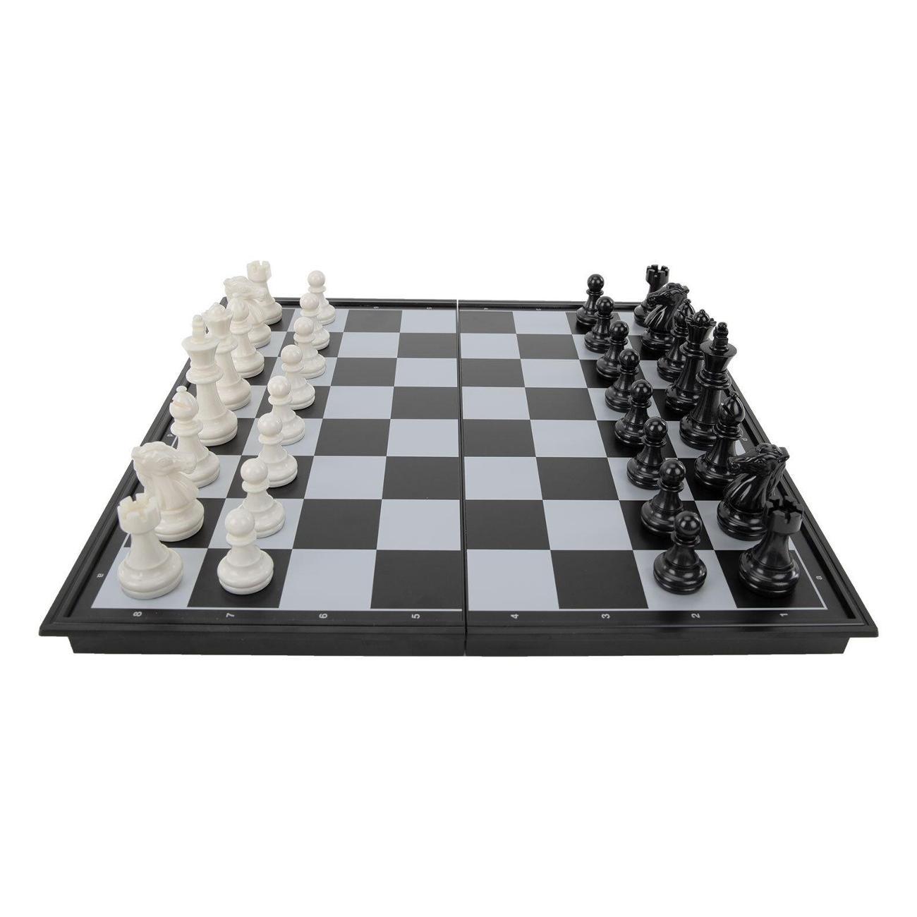 Шахматы Золотая сказка магнитные 3в1 25х25см