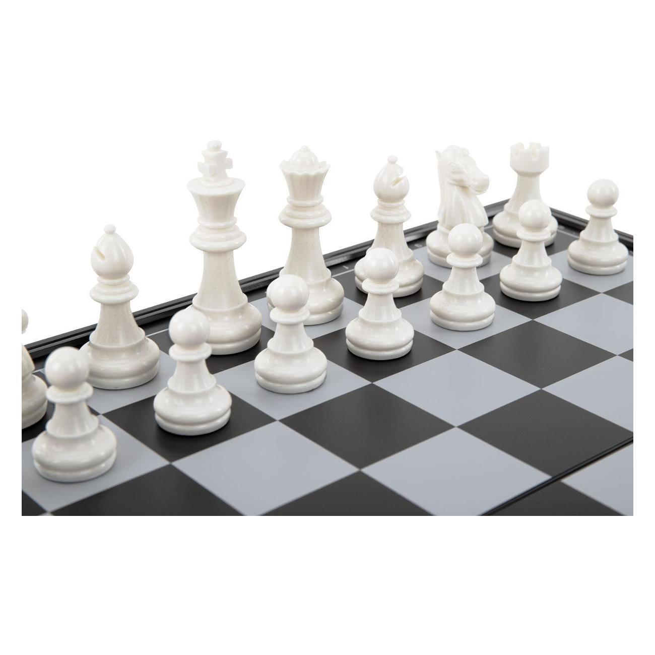 Шахматы Золотая сказка магнитные 3в1 25х25см