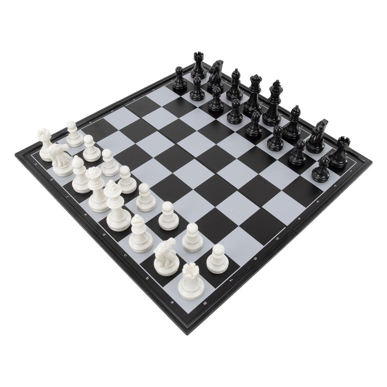 Шахматы Золотая сказка магнитные 3в1 32х32см