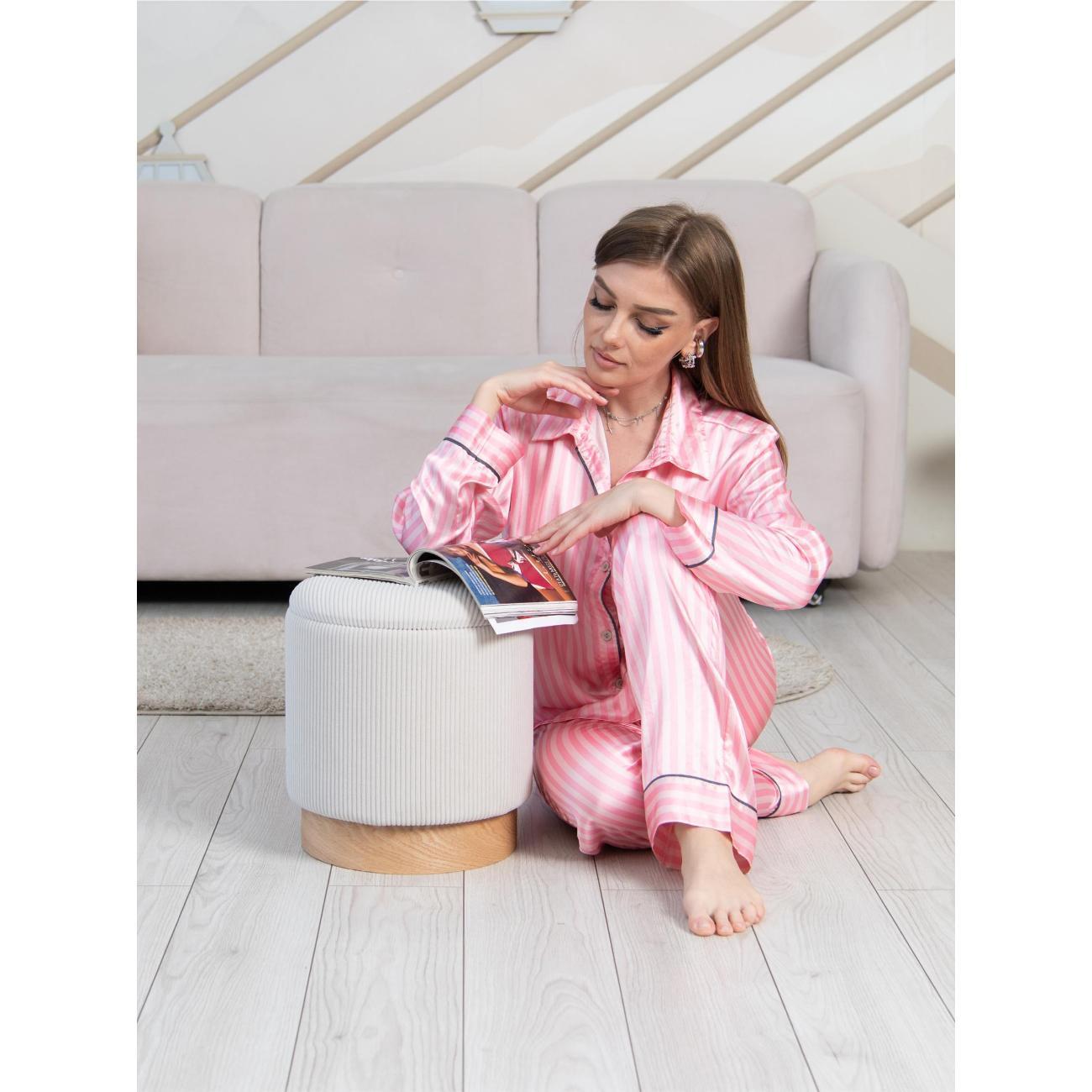 Пуф Laavi Home Марибор Стандарт Бежевый Велюр 30,5*35 см