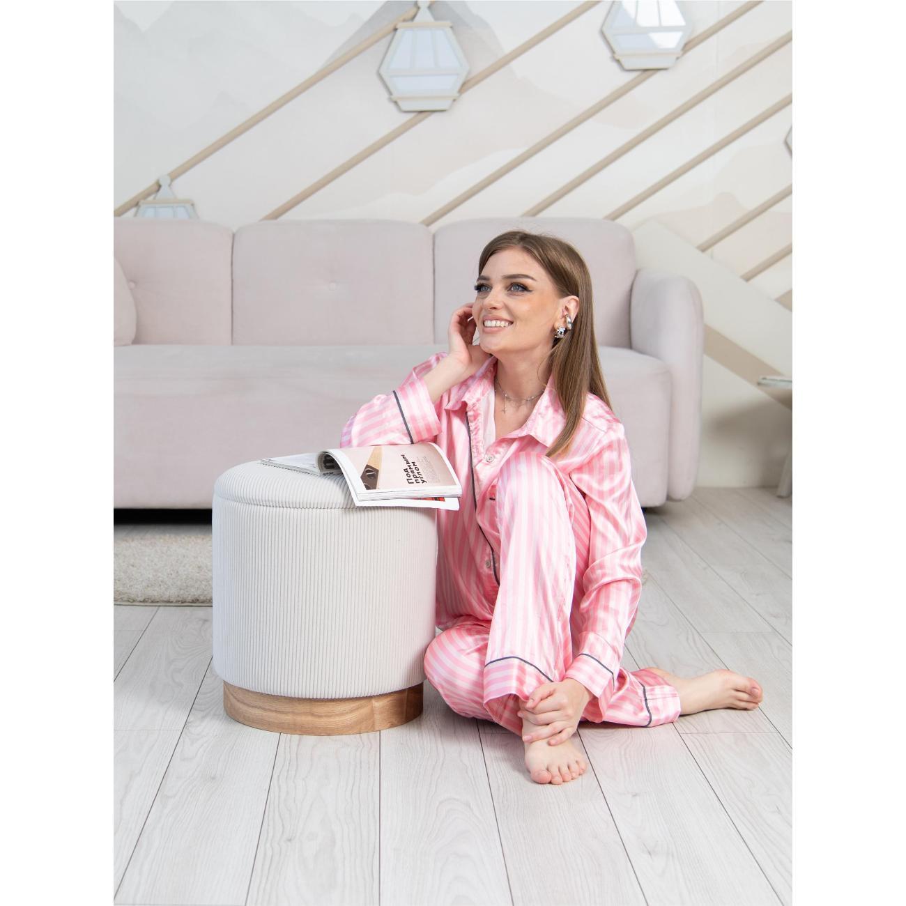 Пуф Laavi Home Марибор Большой Бежевый Велюр 38*42 см