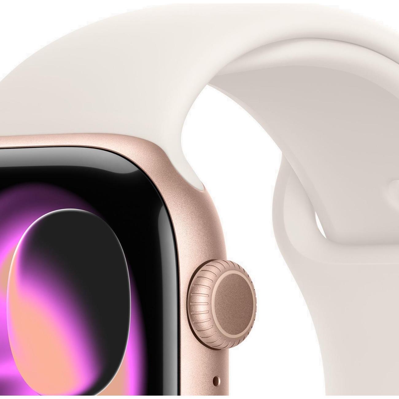 Смарт-часы Apple Watch 11 46mm розовое золото Starlight Sport Band