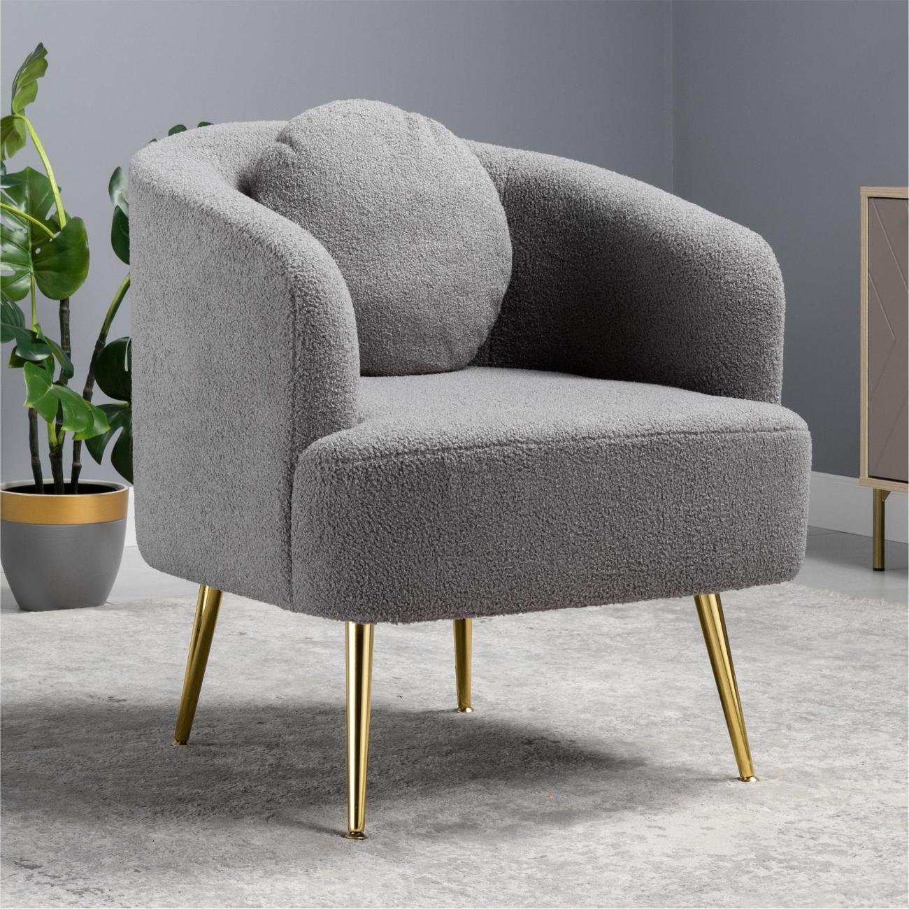 Кресло Logium Шарли Арт. ТК 292 Romeo 06 (серый)