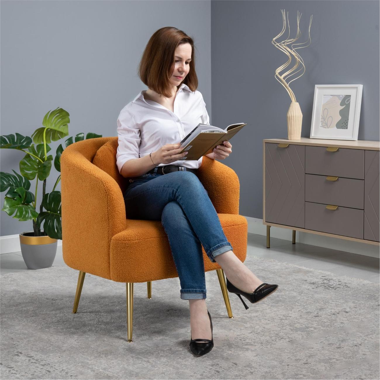 Кресло Logium Шарли Арт. ТК 293 Romeo 05 (оранжевый)