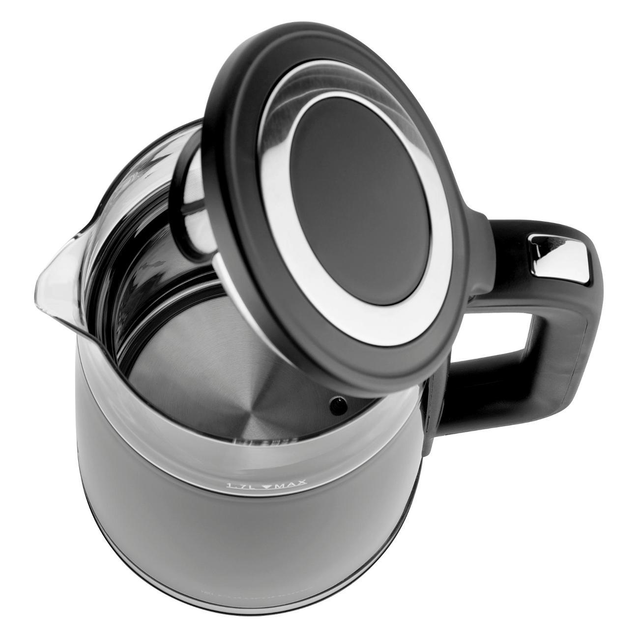 Электрочайник FuturoHome MTR KP-601B, с дисплеем, черный