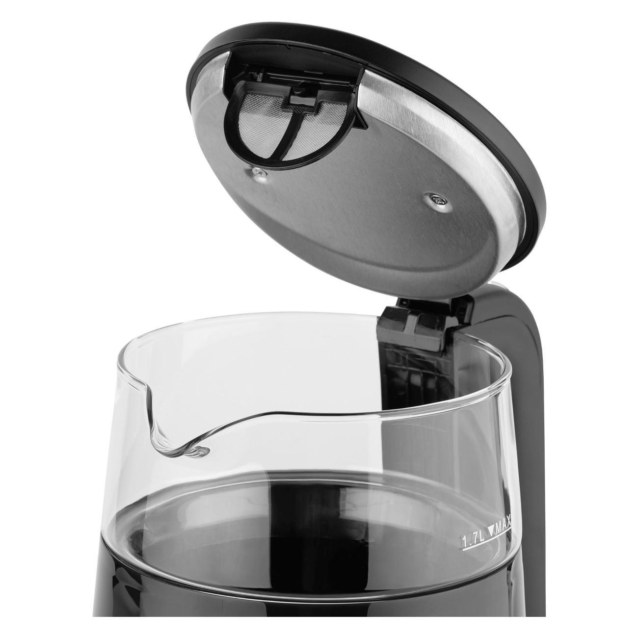 Электрочайник FuturoHome MTR KP-601B, с дисплеем, черный