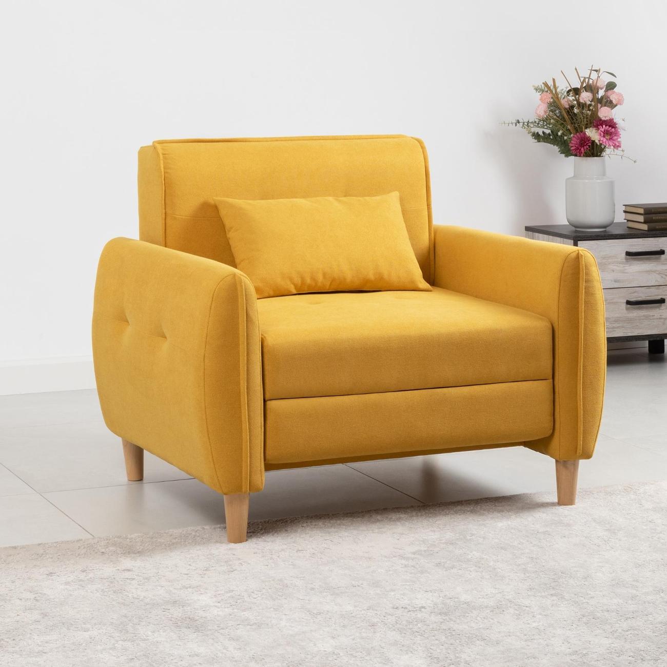 Кресло-кровать Logium Ханна Кресло - кровать горчичный