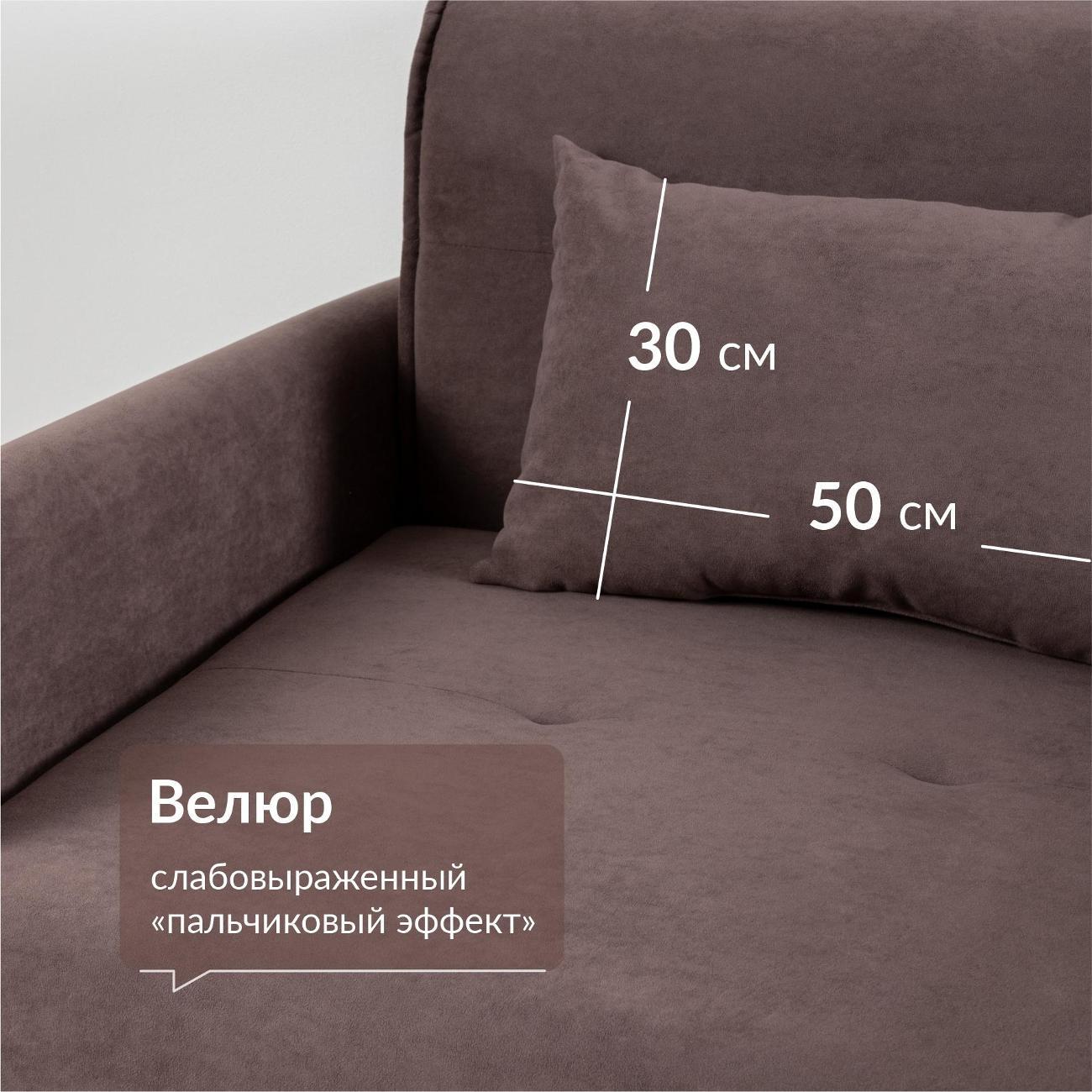 Кресло-кровать Logium Ханна Кресло - кровать темно-серый коричневый