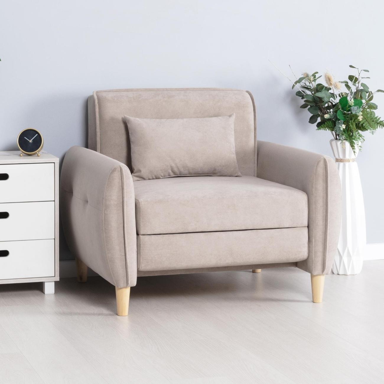 Кресло-кровать Logium Ханна Кресло - кровать серо-сливочный