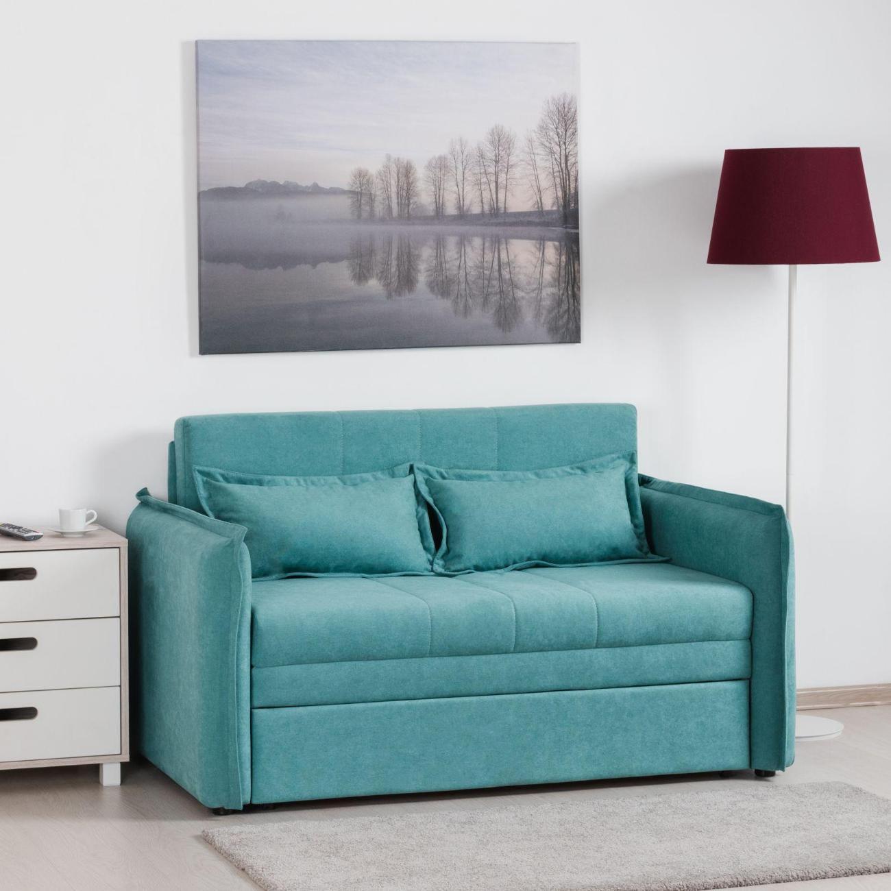 Диван Logium Смайл (120) Арт. ТД 490 Candy aquamarine (бирюзовый)