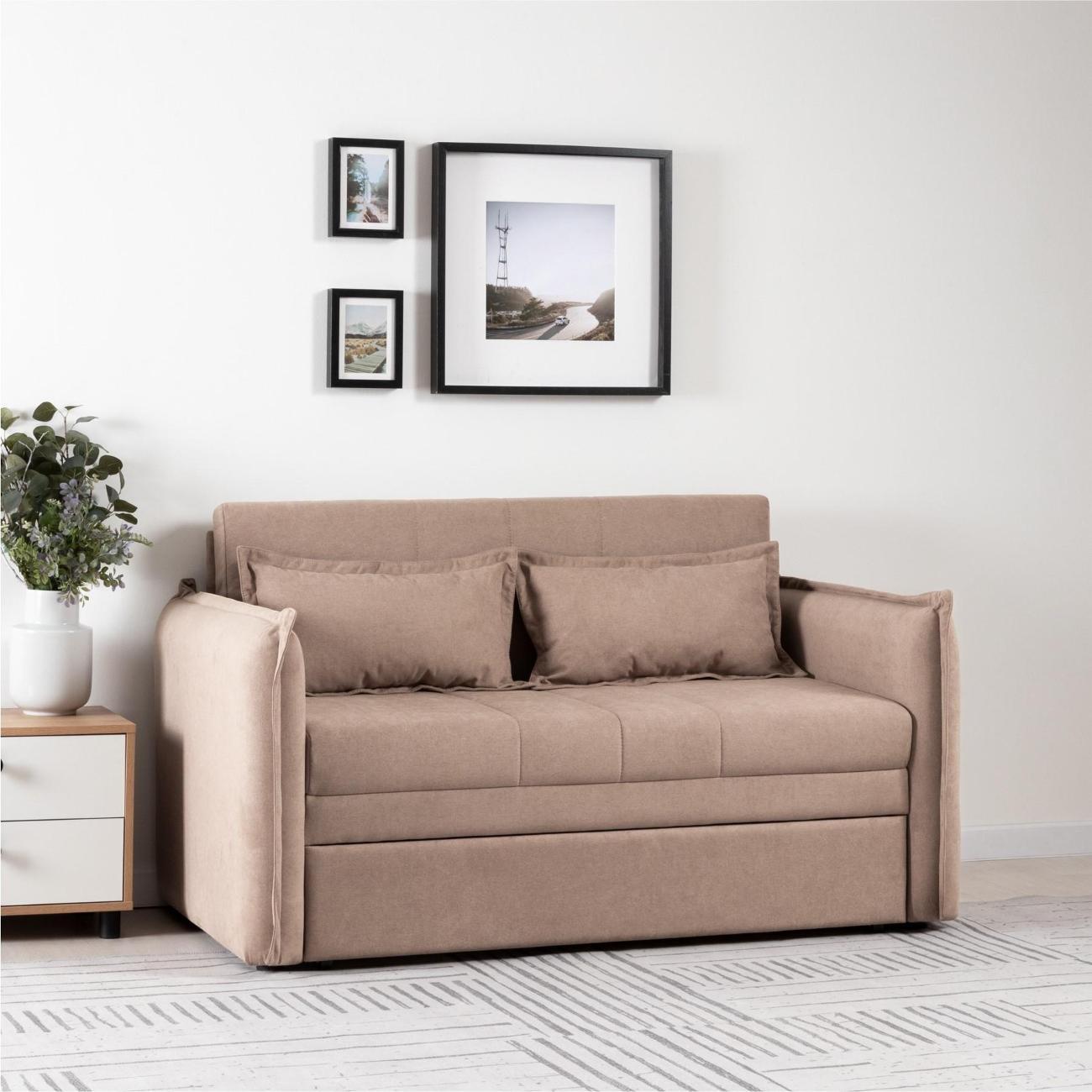 Диван Logium Смайл (120) 01.10 Арт. ТД 493 Candy mocco (кофейный)